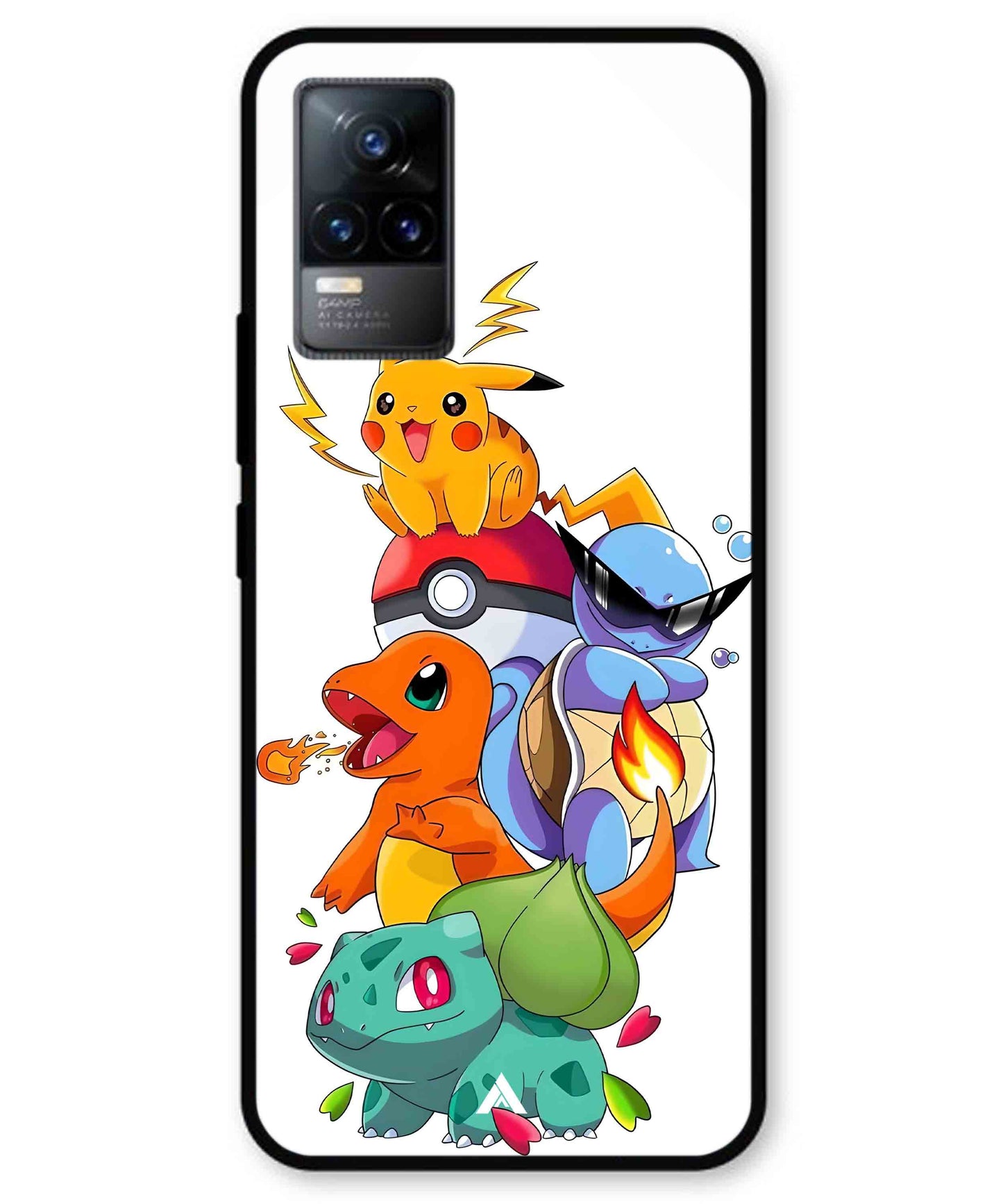 Pokemon Team Metal Back Cover Phone Case for Vivo Y73