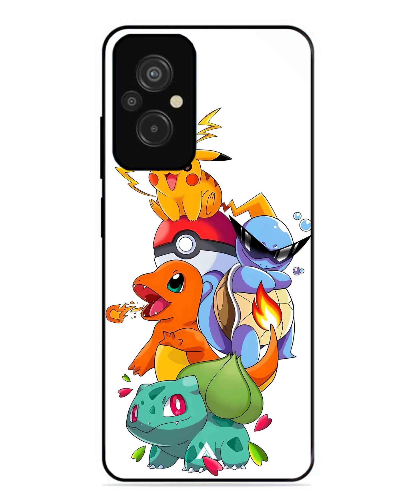 Pokemon Team Metal Back Cover Phone Case for Xiaomi Redmi 11 Prime 4G