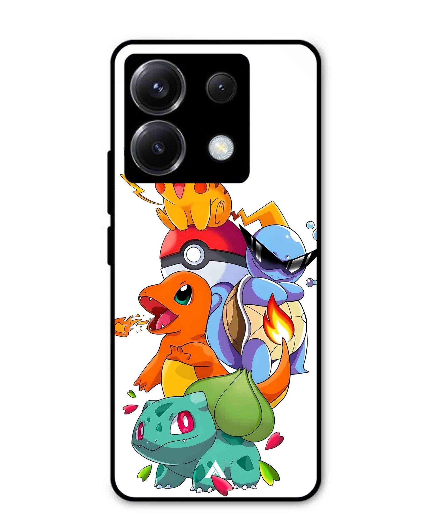 Pokemon Team Metal Back Cover Phone Case for Xiaomi Redmi Note 13 Pro