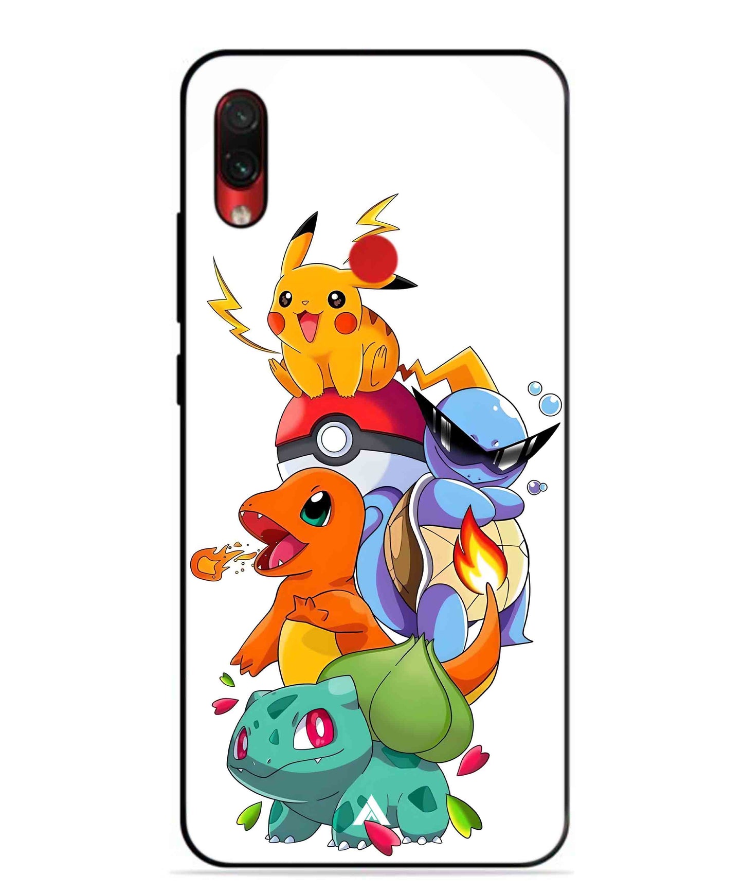 Pokemon Team Metal Back Cover Phone Case for Xiaomi Redmi Note 7 Pro