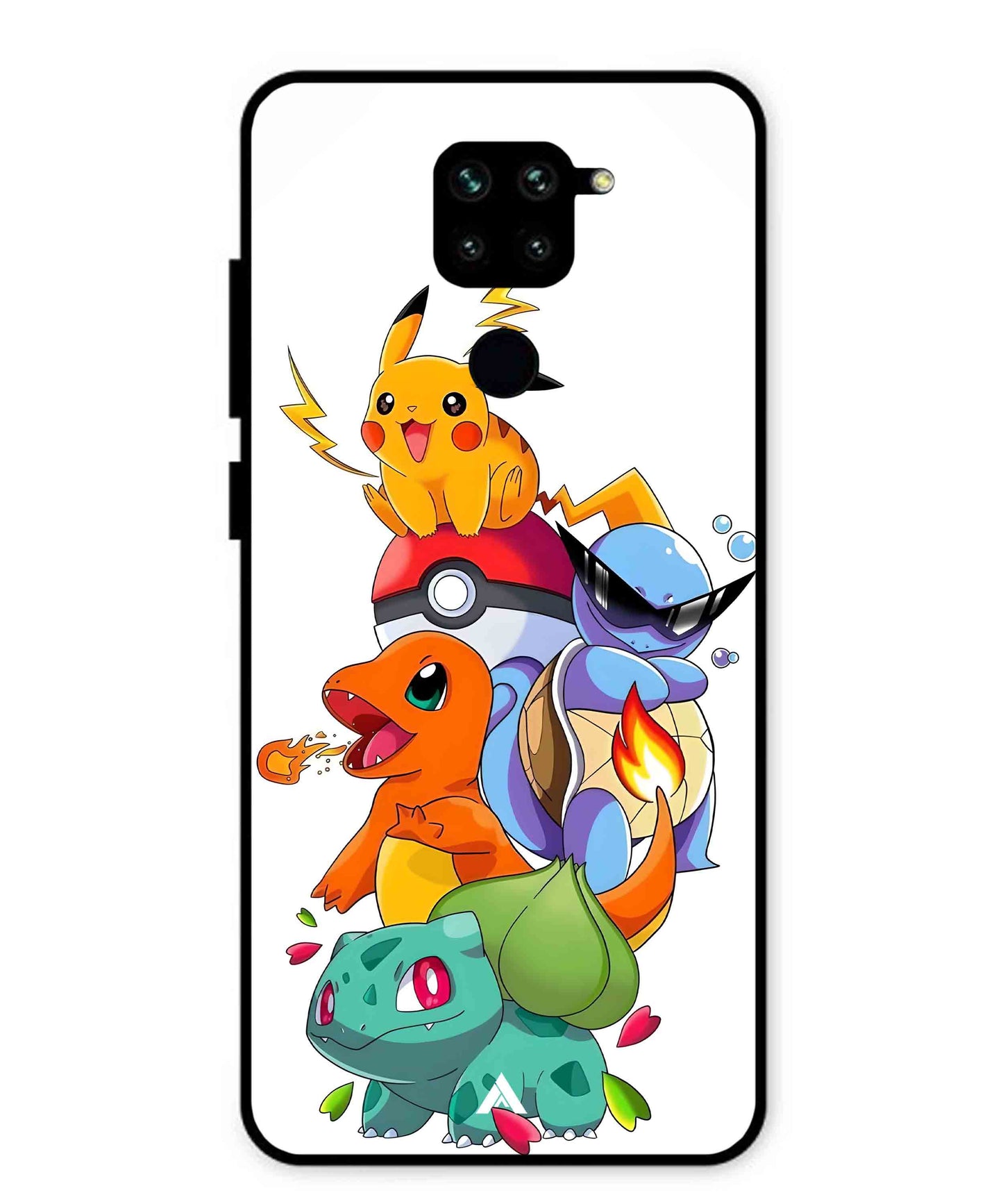 Pokemon Team Metal Back Cover Phone Case for Xiaomi Redmi Note 9