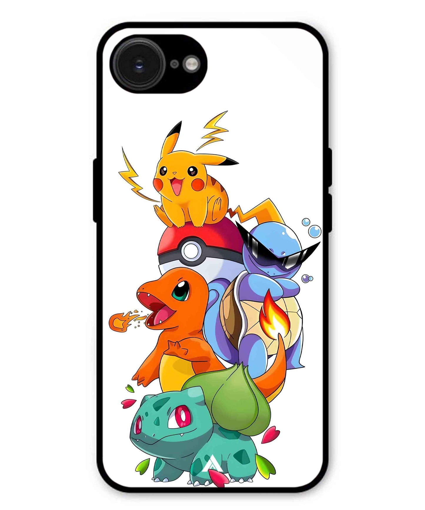 Pokemon Team Metal Back Cover Phone Case for iPhone 16e