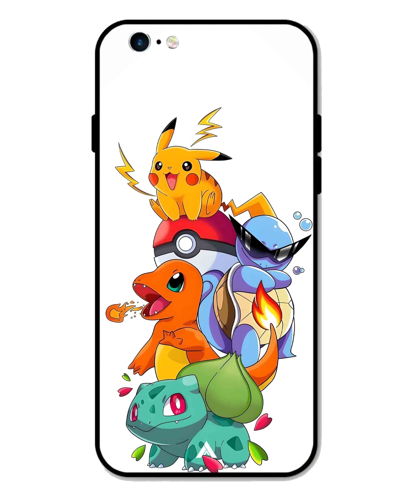 Pokemon Team Metal Back Cover Phone Case for iPhone 6 Plus