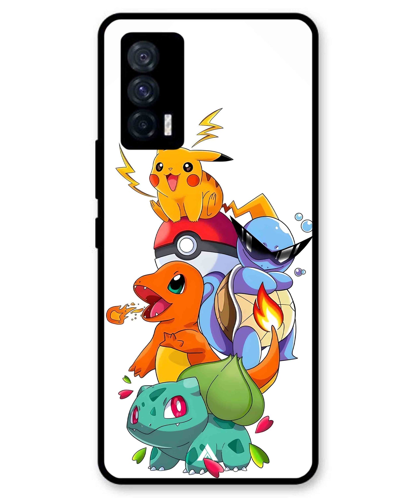 Pokemon Team Metal Back Cover Phone Case for iQOO Neo 5