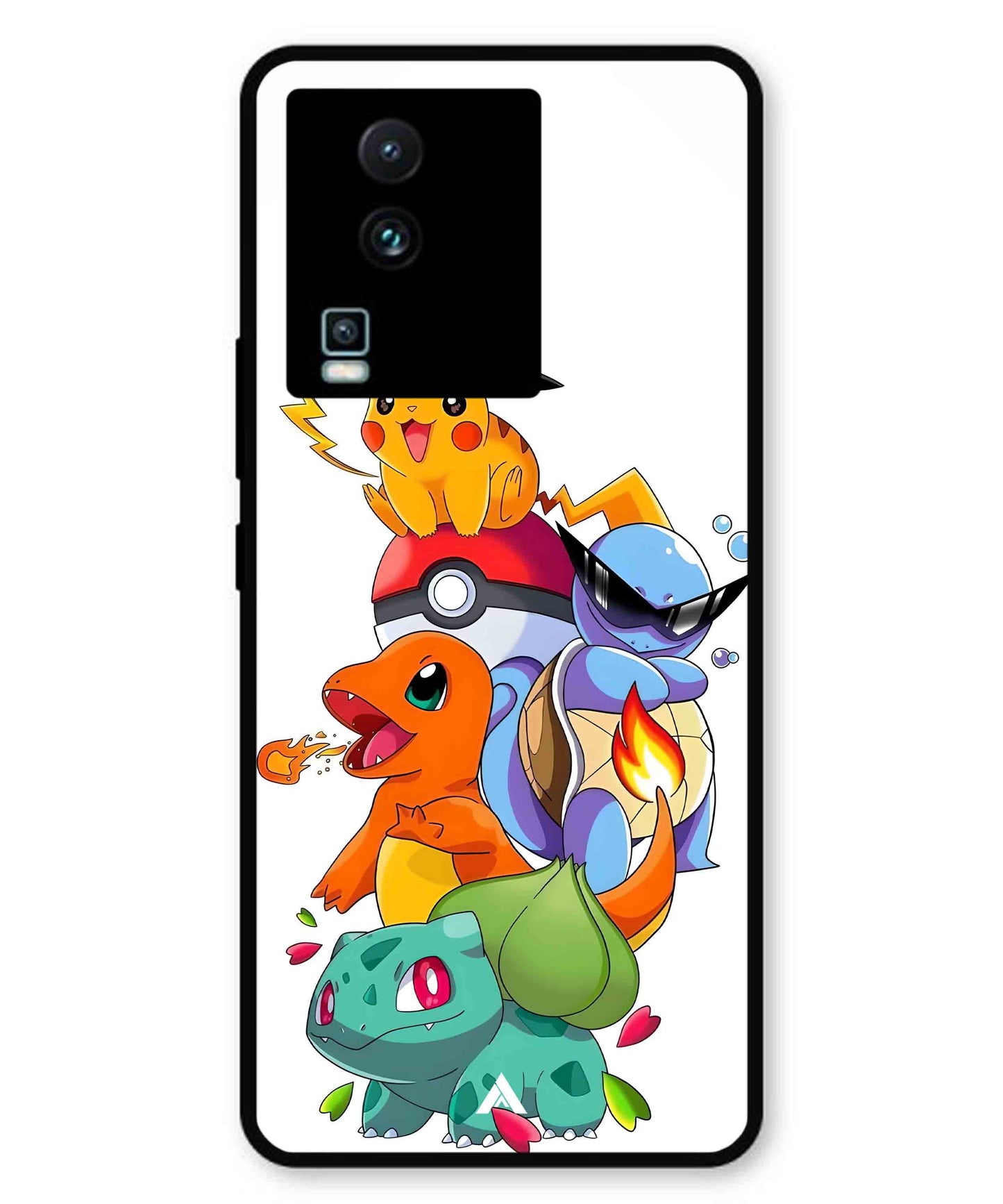 Pokemon Team Metal Back Cover Phone Case for iQOO Neo 7