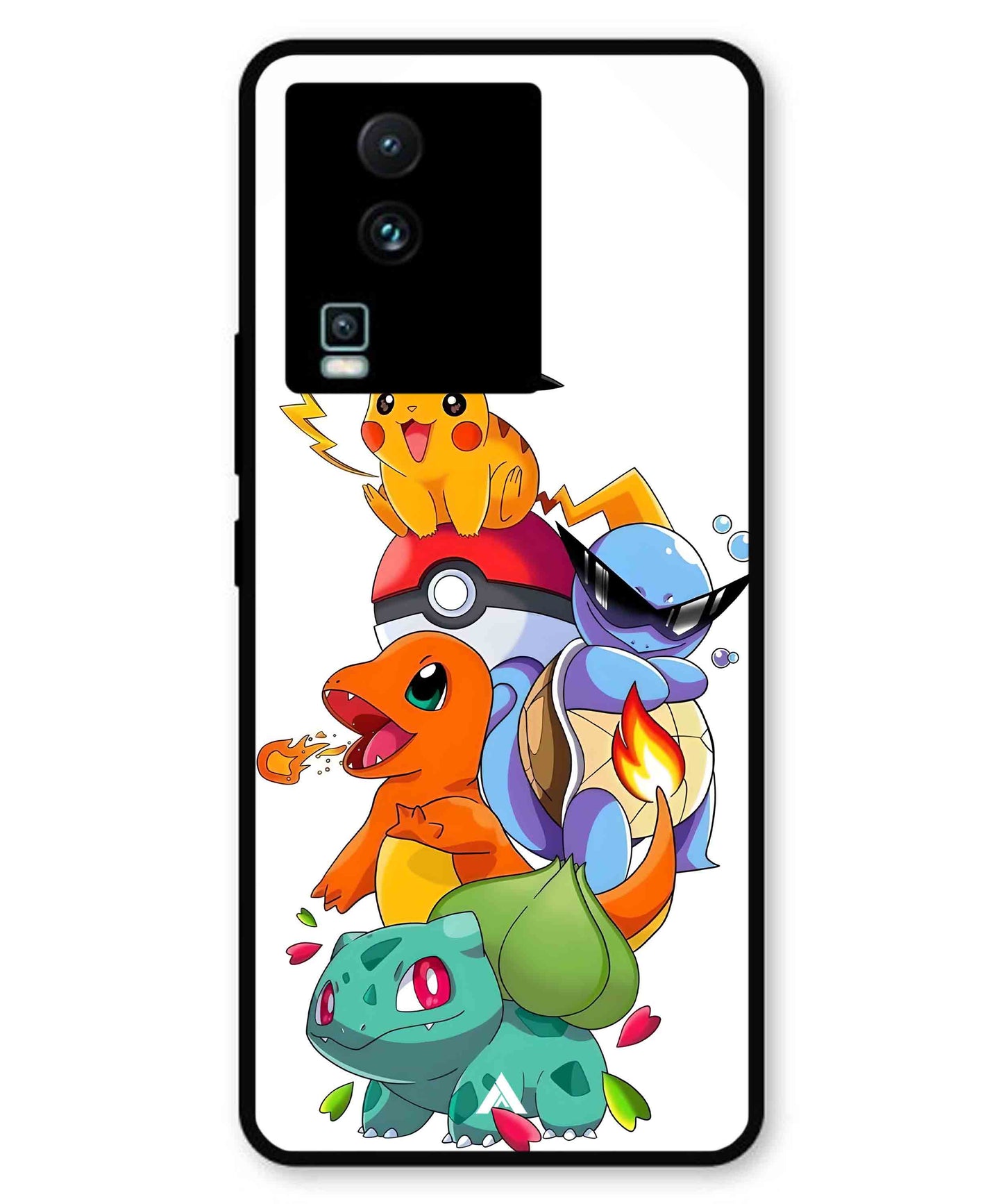 Pokemon Team Metal Back Cover Phone Case for iQOO Neo 7 Pro