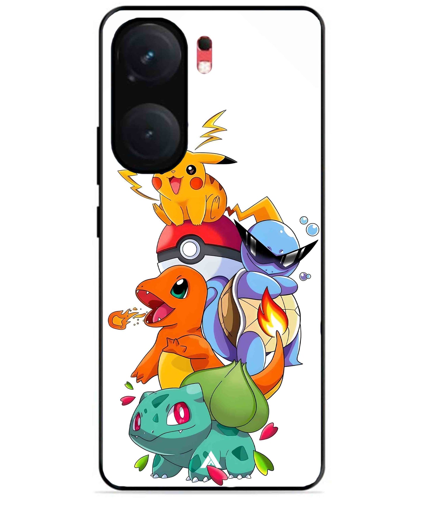 Pokemon Team Metal Back Cover Phone Case for iQOO Neo 9 Pro