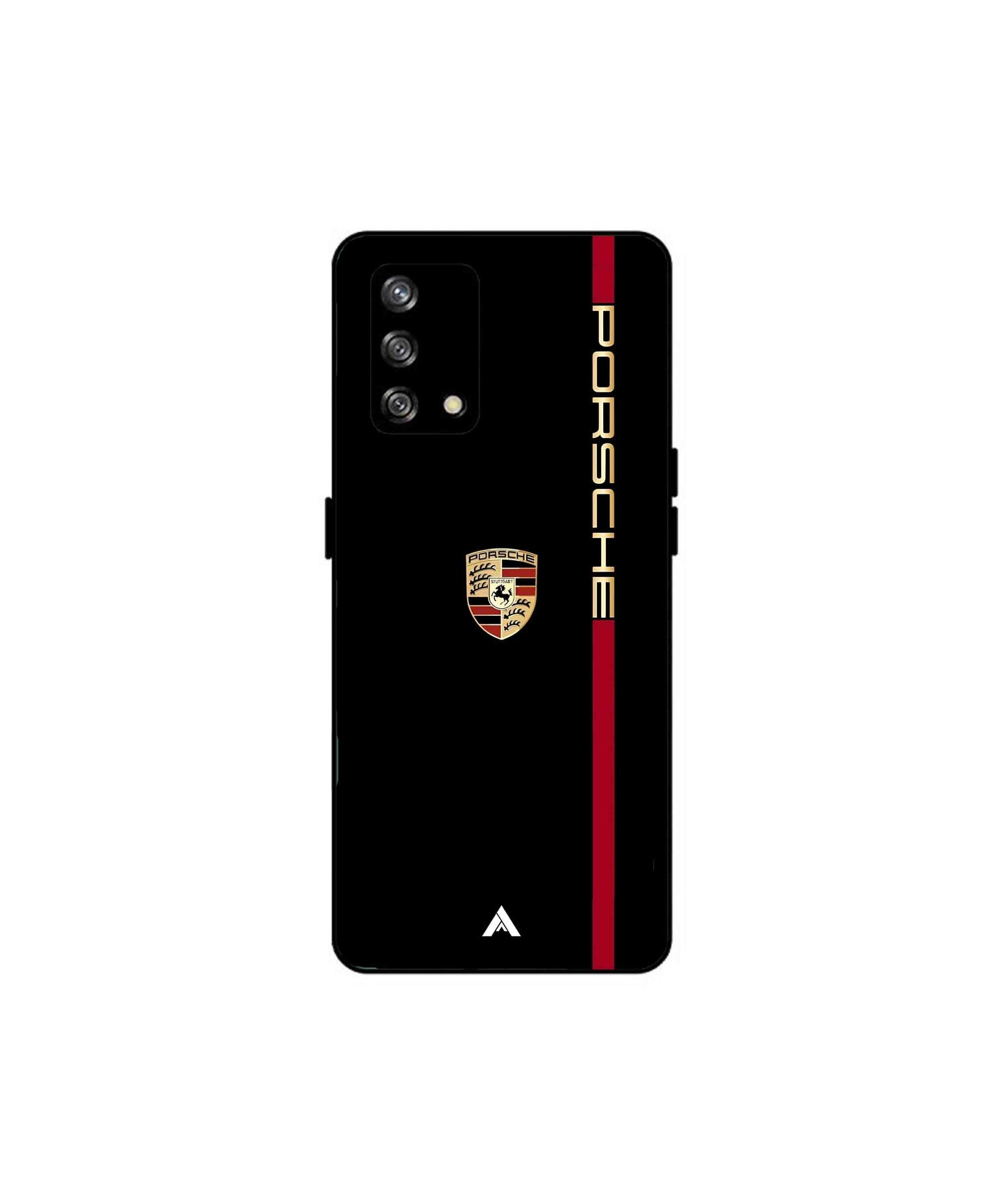 Porsche 01 Metal Back Cover Phone Case for Oppo A93