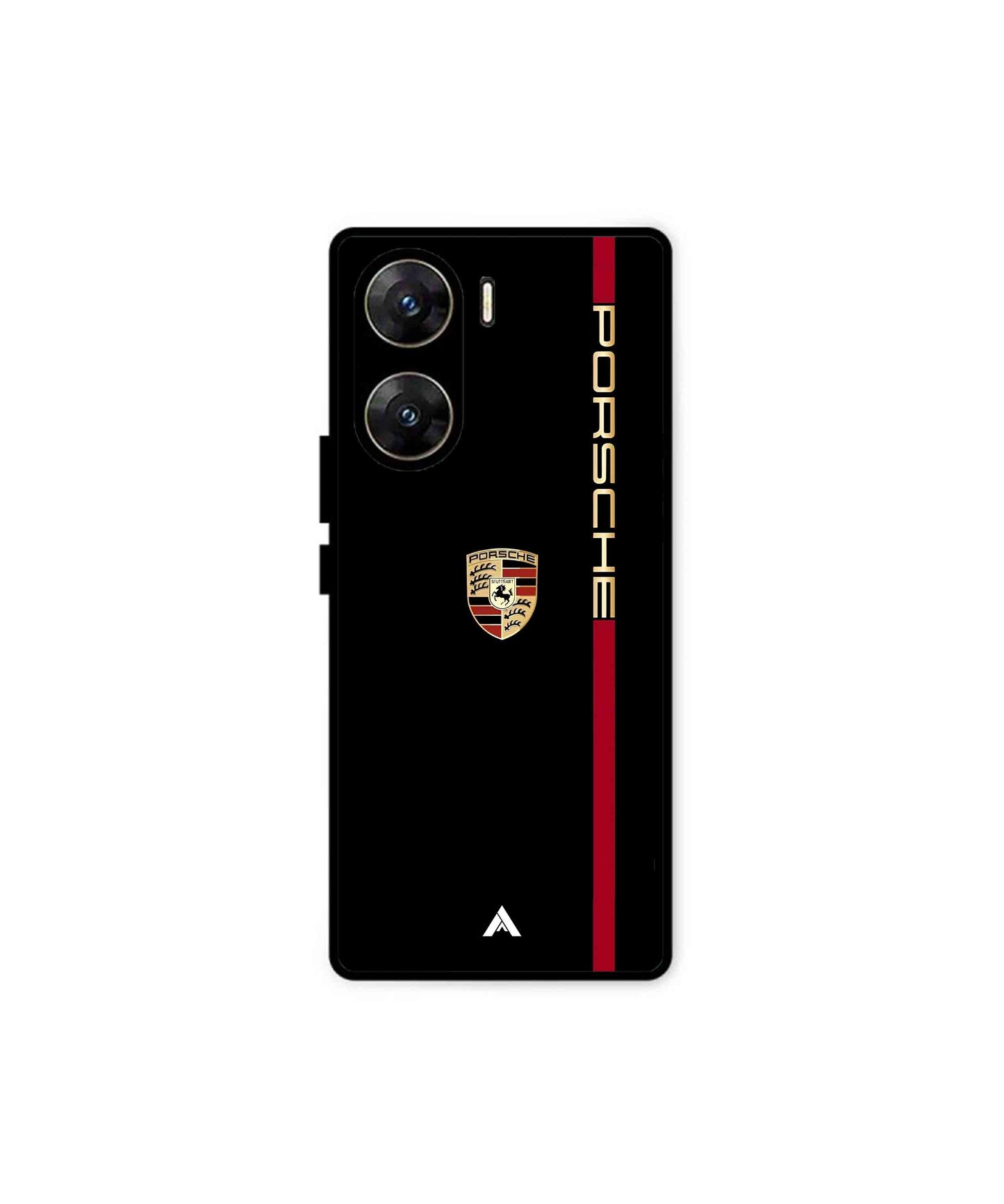 Porsche 01 Metal Back Cover Phone Case for Vivo v29e