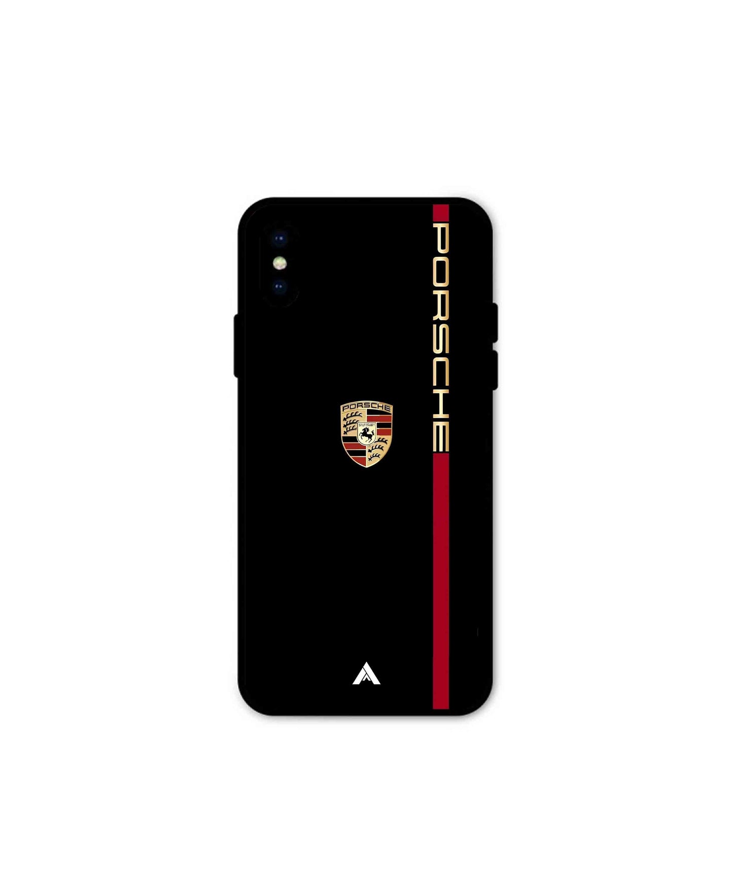 Porsche 01 Metal Back Cover Phone Case for iPhone Xs