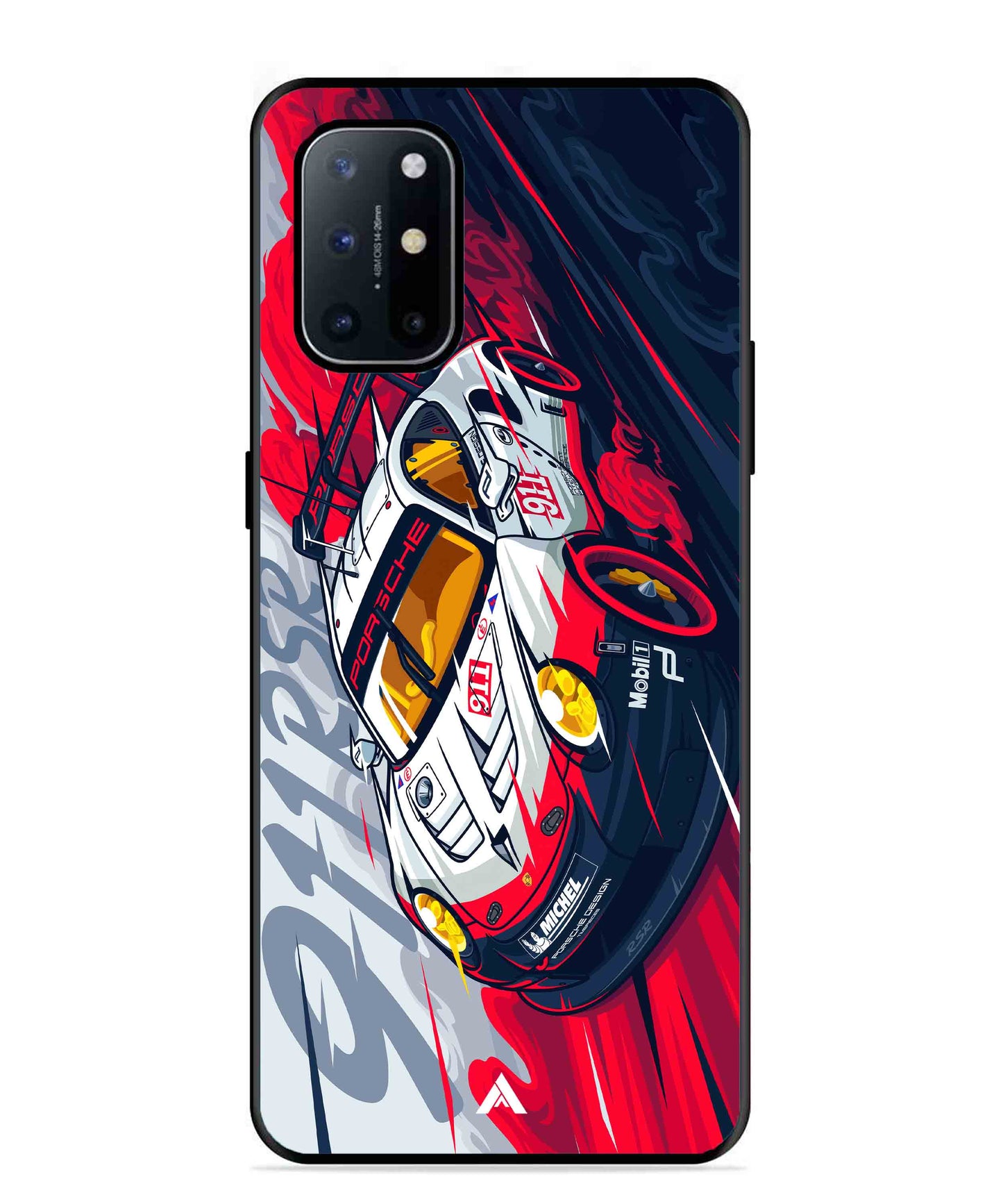 Porsche 911 Car Metal Back Cover Phone Case for Oneplus 8T