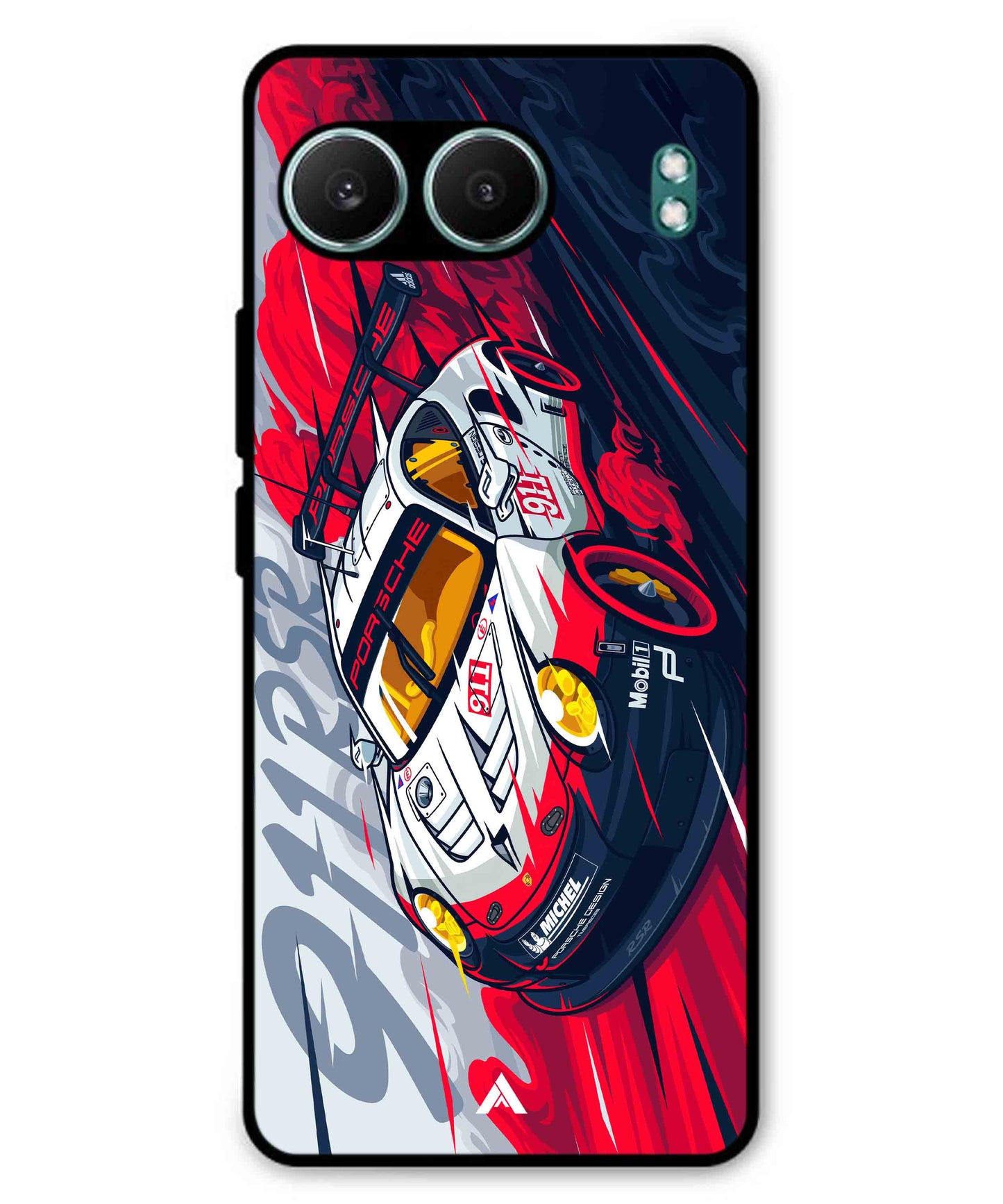 Porsche 911 Car Metal Back Cover Phone Case for Oneplus Nord 4