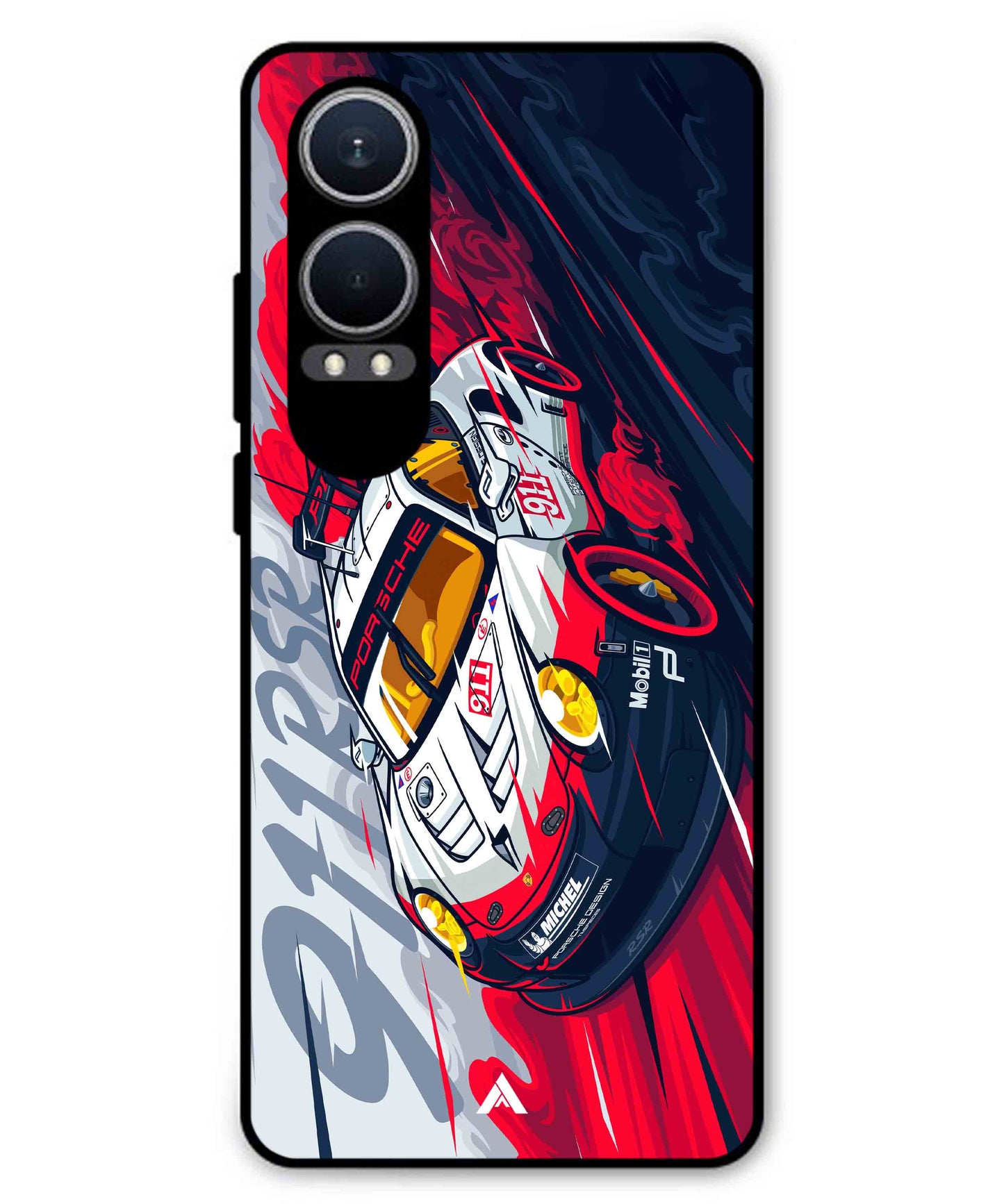 Porsche 911 Car Metal Back Cover Phone Case for Oneplus Nord CE 4 Lite