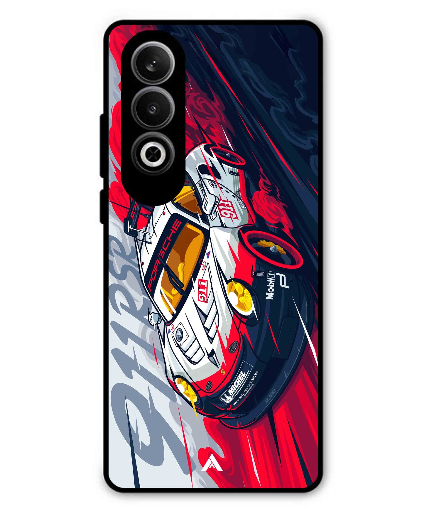Porsche 911 Car Metal Back Cover Phone Case for Oneplus Nord CE 4
