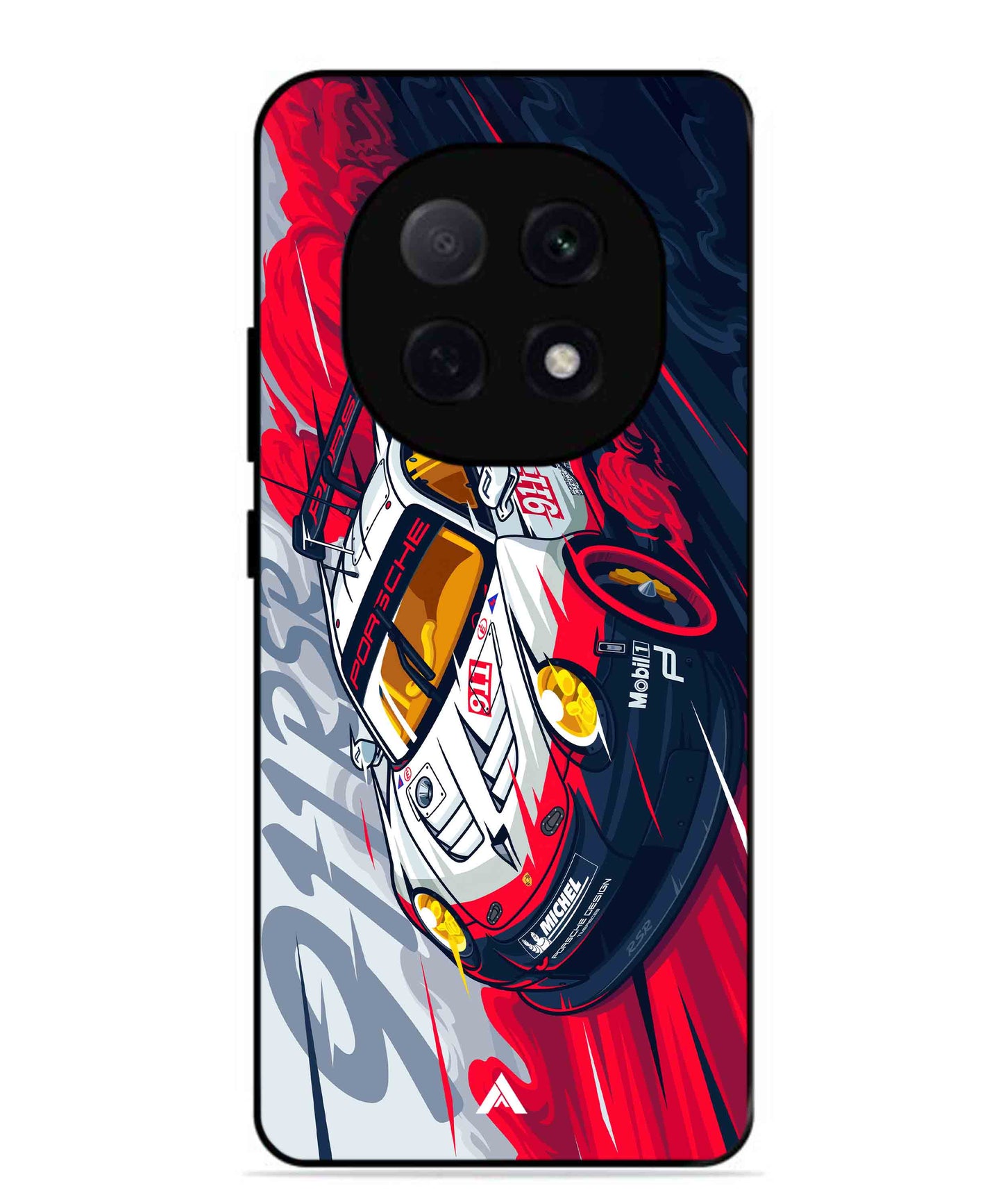 Porsche 911 Car Metal Back Cover Phone Case for Oppo F29 Pro