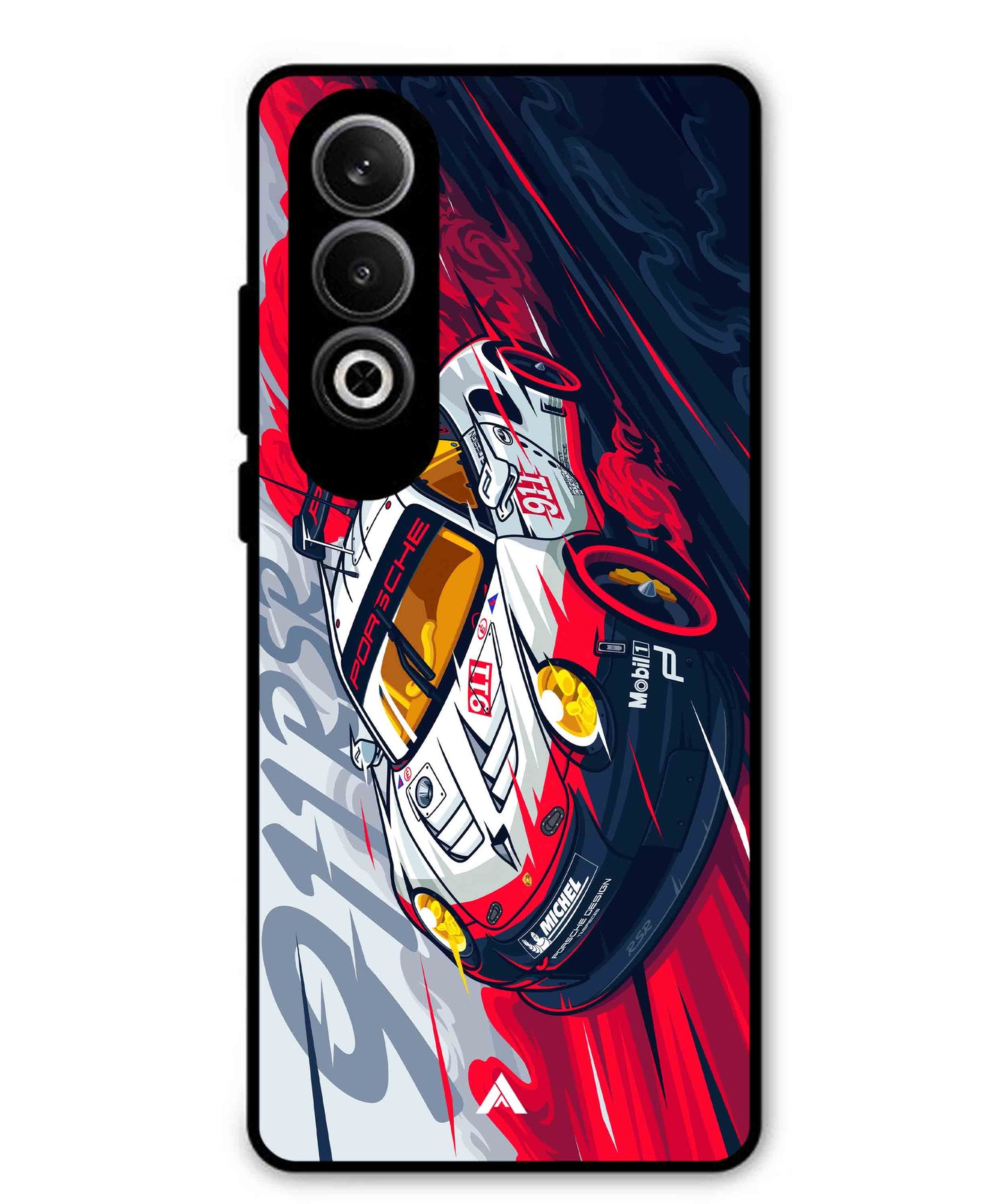 Porsche 911 Car Metal Back Cover Phone Case for Oppo K12