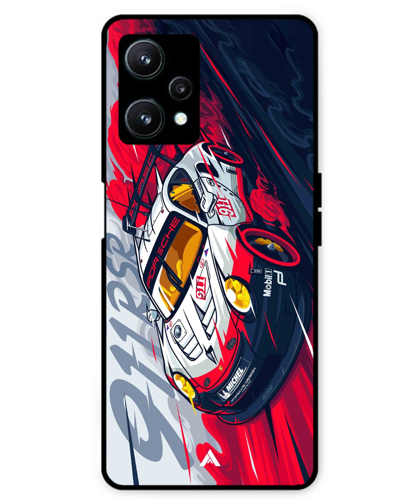 Porsche 911 Car Metal Back Cover Phone Case for Realme 9 SE
