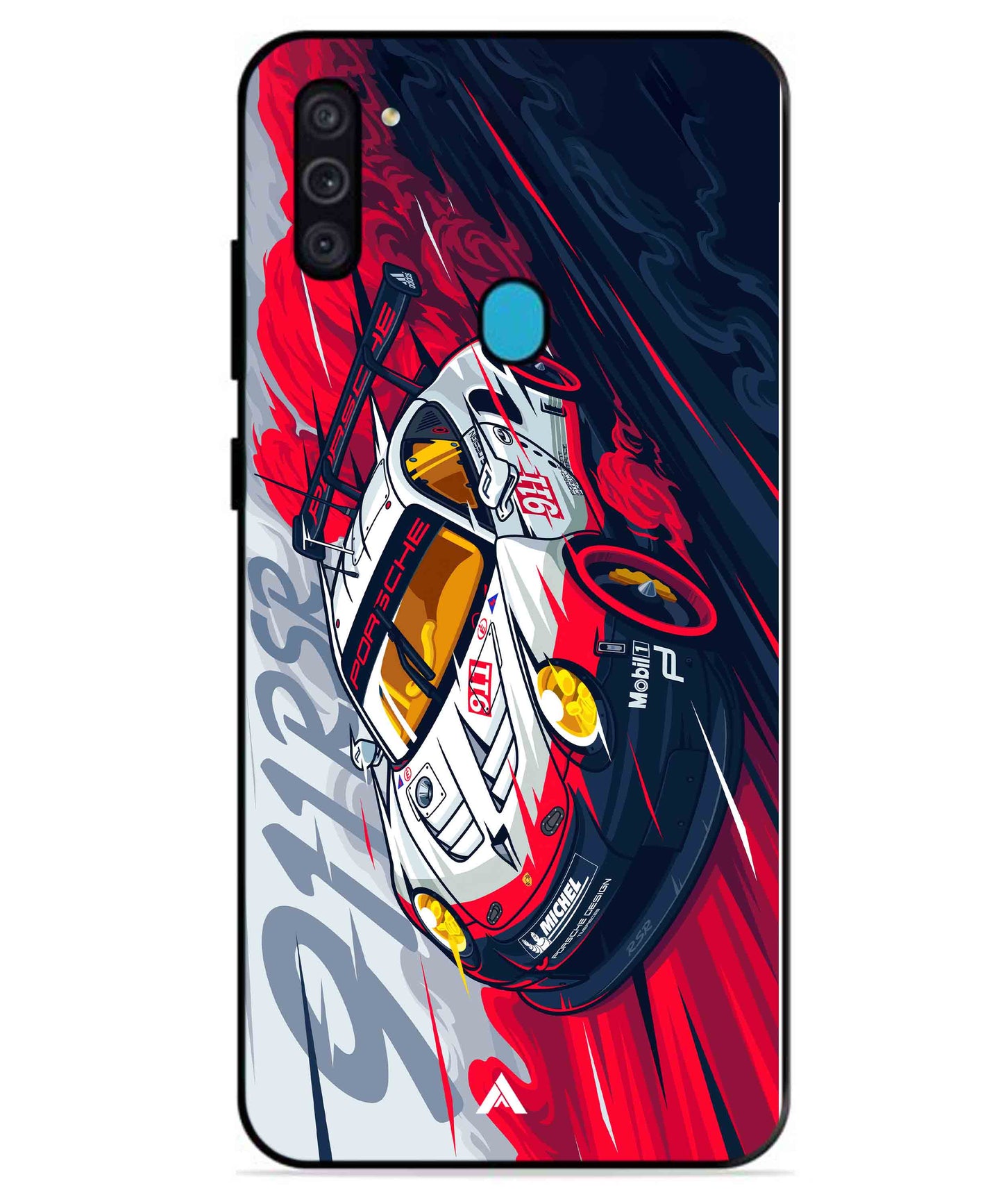 Porsche 911 Car Metal Back Cover Phone Case for Samsung Galaxy A11
