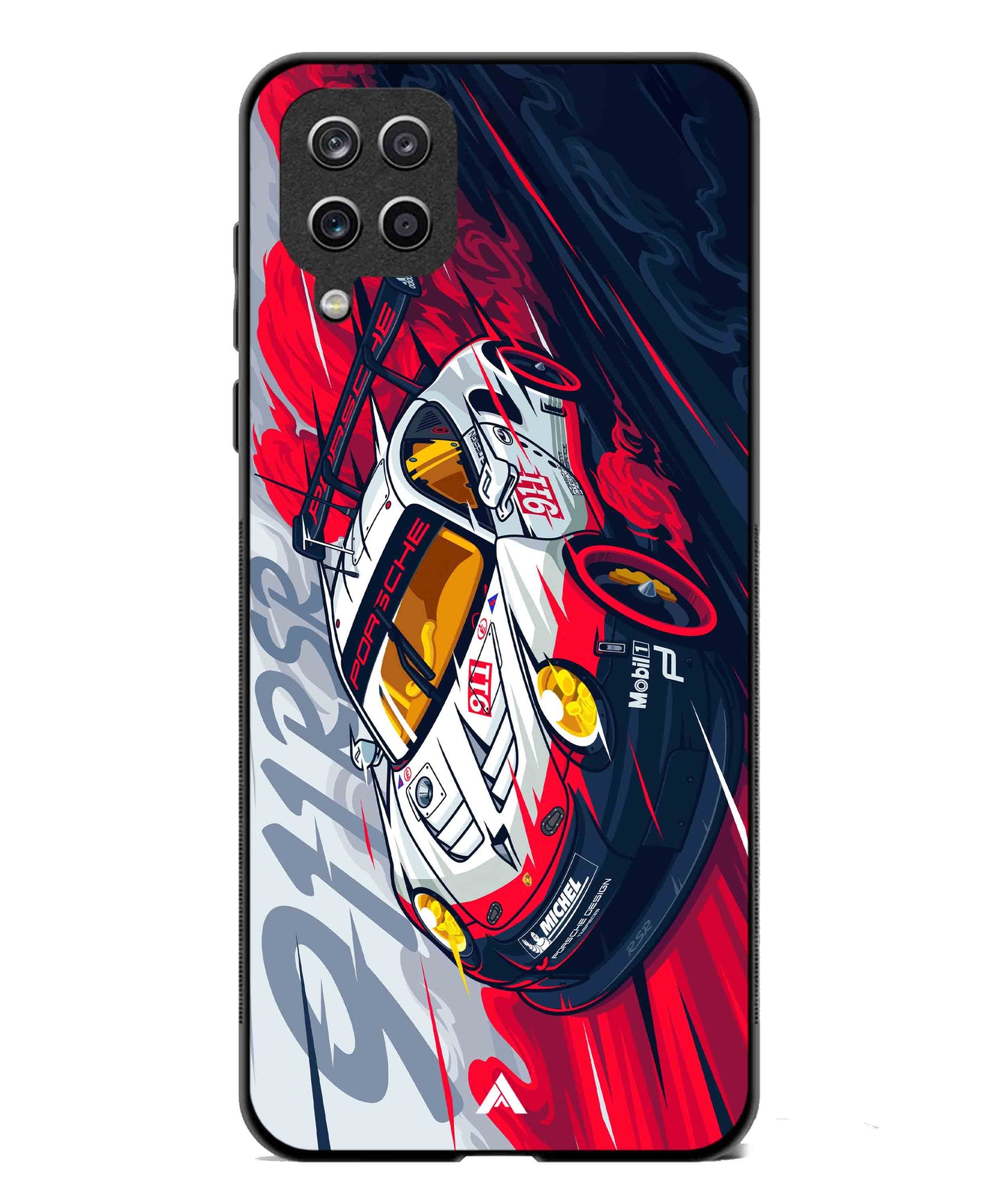 Porsche 911 Car Metal Back Cover Phone Case for Samsung Galaxy A42