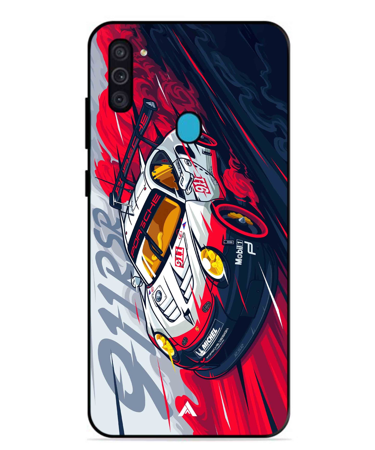Porsche 911 Car Metal Back Cover Phone Case for Samsung Galaxy F11