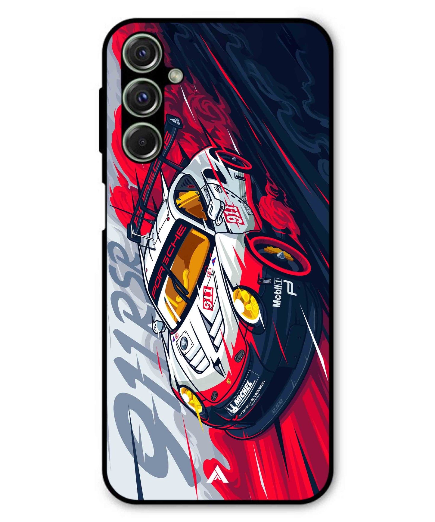 Porsche 911 Car Metal Back Cover Phone Case for Samsung Galaxy F54