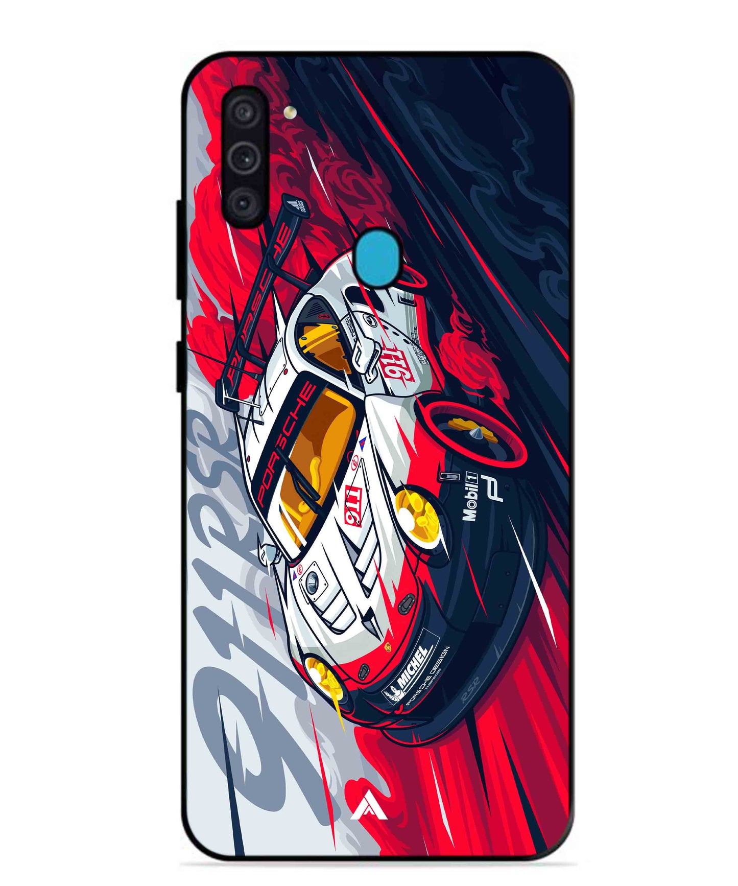 Porsche 911 Car Metal Back Cover Phone Case for Samsung Galaxy M11