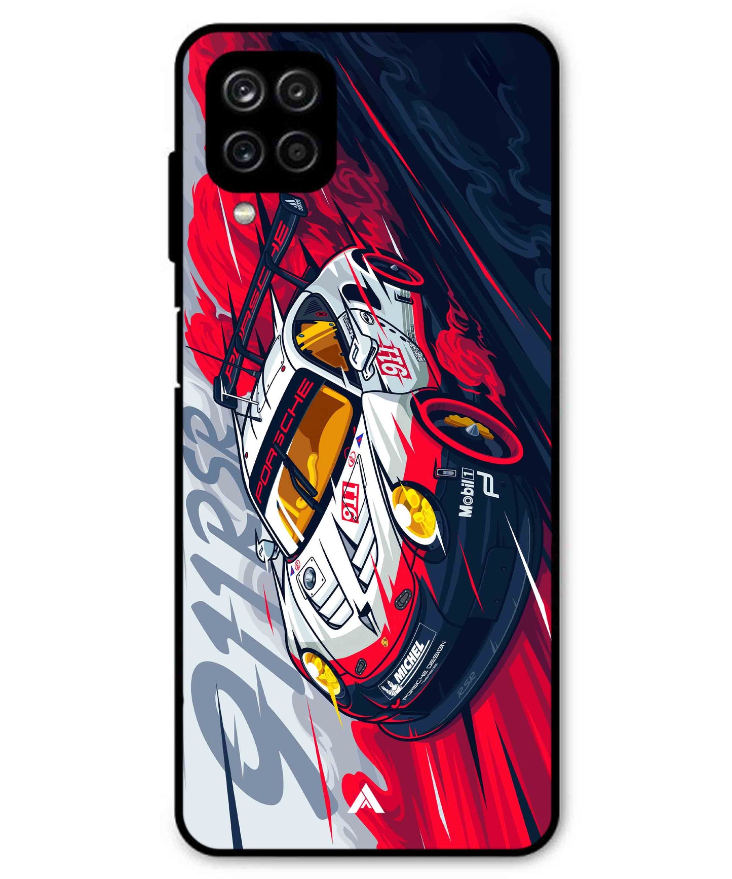 Porsche 911 Car Metal Back Cover Phone Case for Samsung Galaxy M42