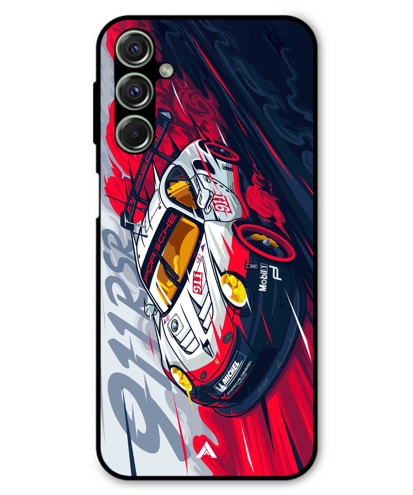 Porsche 911 Car Metal Back Cover Phone Case for Samsung Galaxy M54
