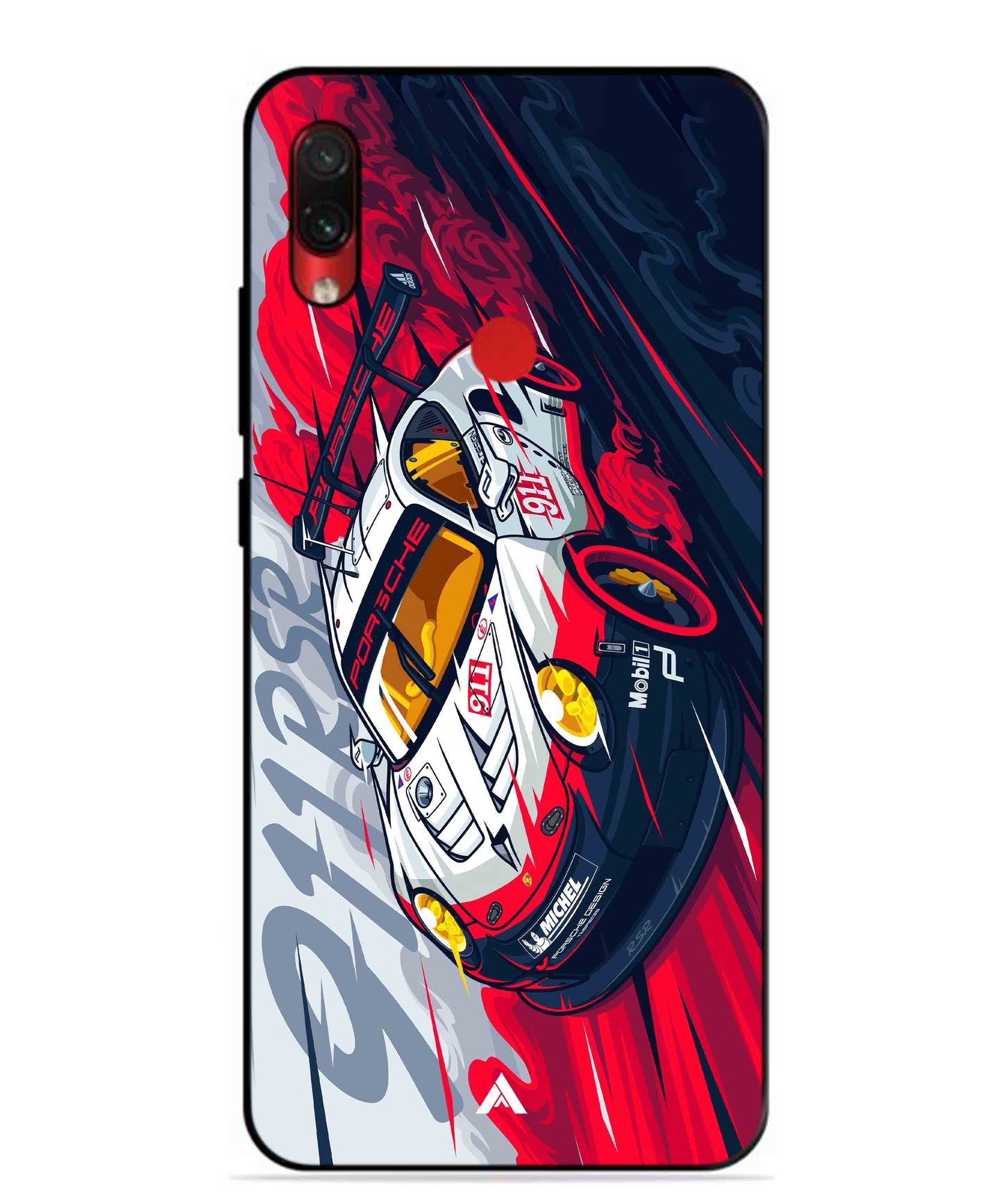 Porsche 911 Car Metal Back Cover Phone Case for Xiaomi Redmi Note 7s