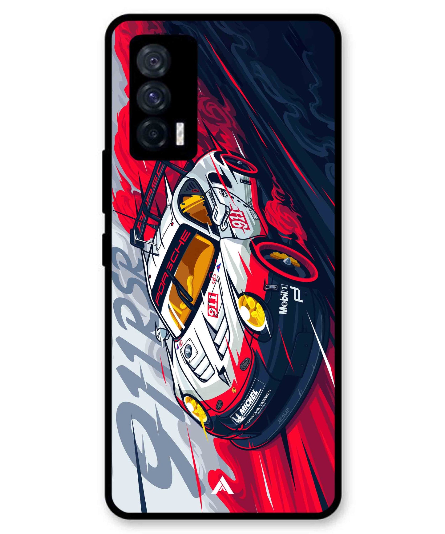Porsche 911 Car Metal Back Cover Phone Case for iQOO Neo 5