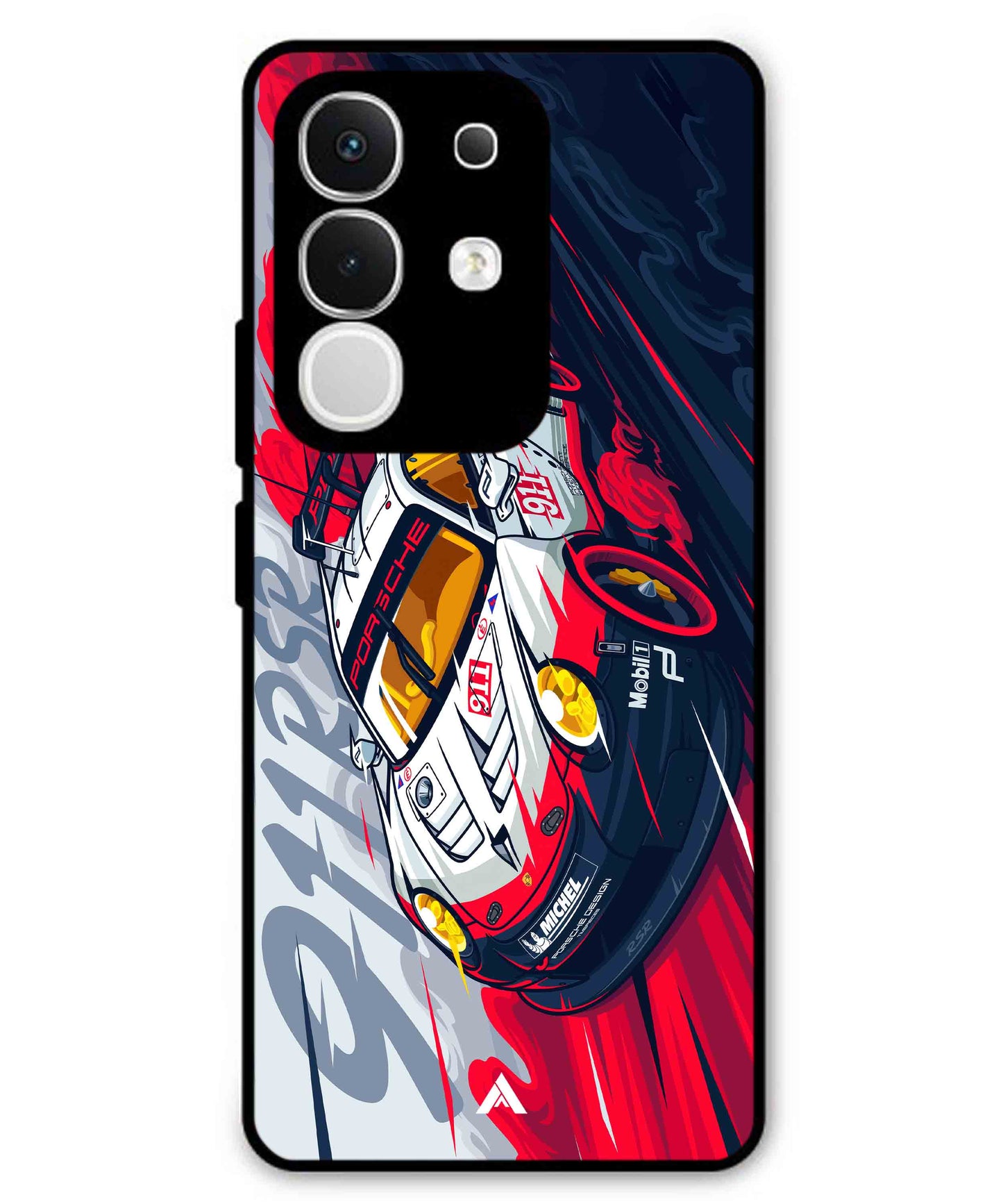 Porsche 911 Car Metal Back Cover Phone Case for iQOO Z10x