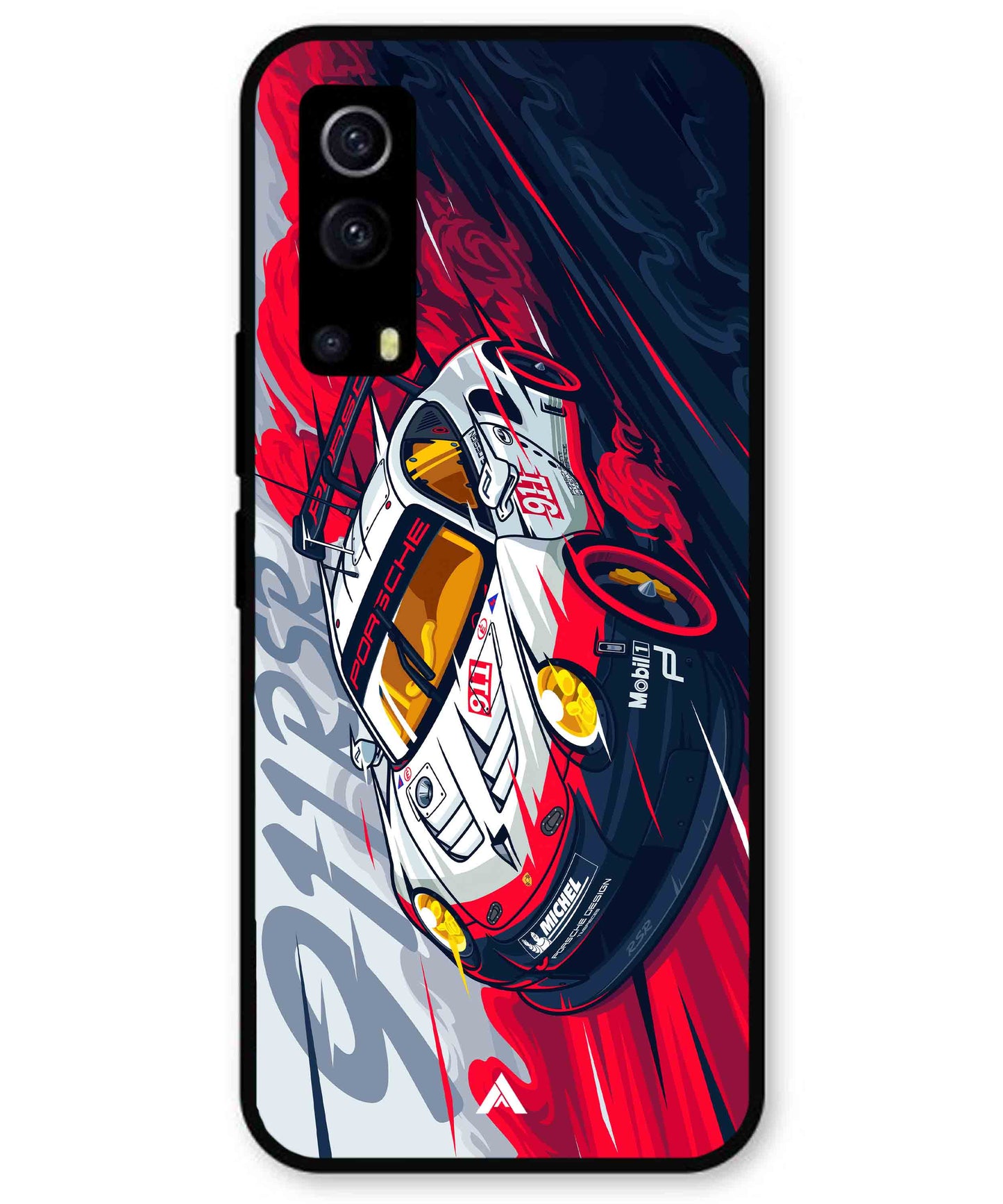 Porsche 911 Car Metal Back Cover Phone Case for iQOO Z3