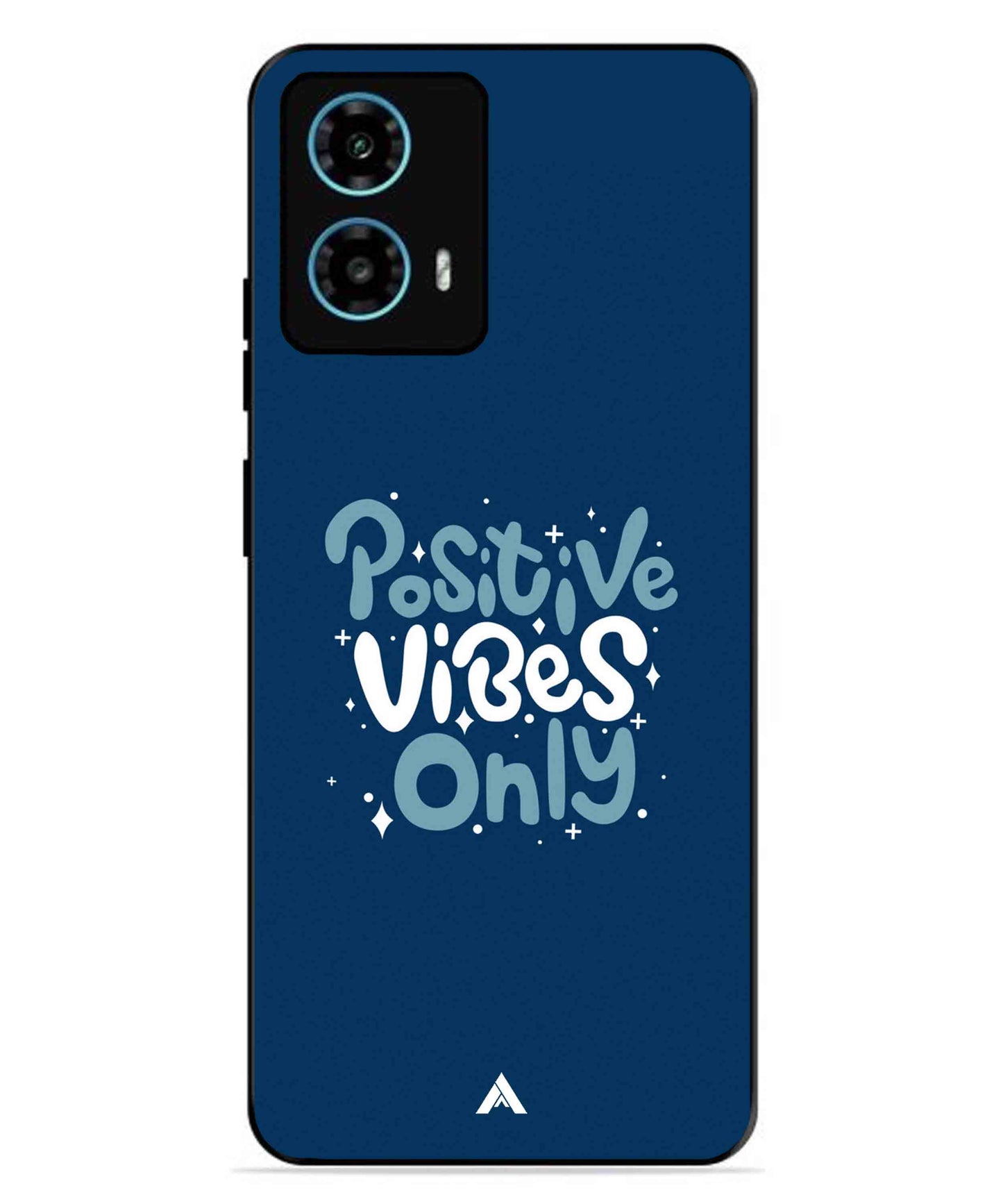 Positive Vibes Only Metal Back Cover Phone Case for Moto G34