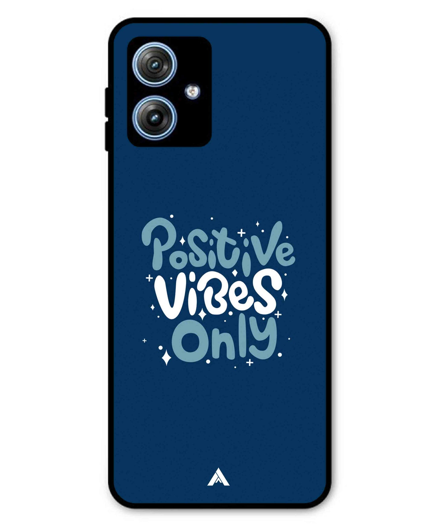 Positive Vibes Only Metal Back Cover Phone Case for Moto G64
