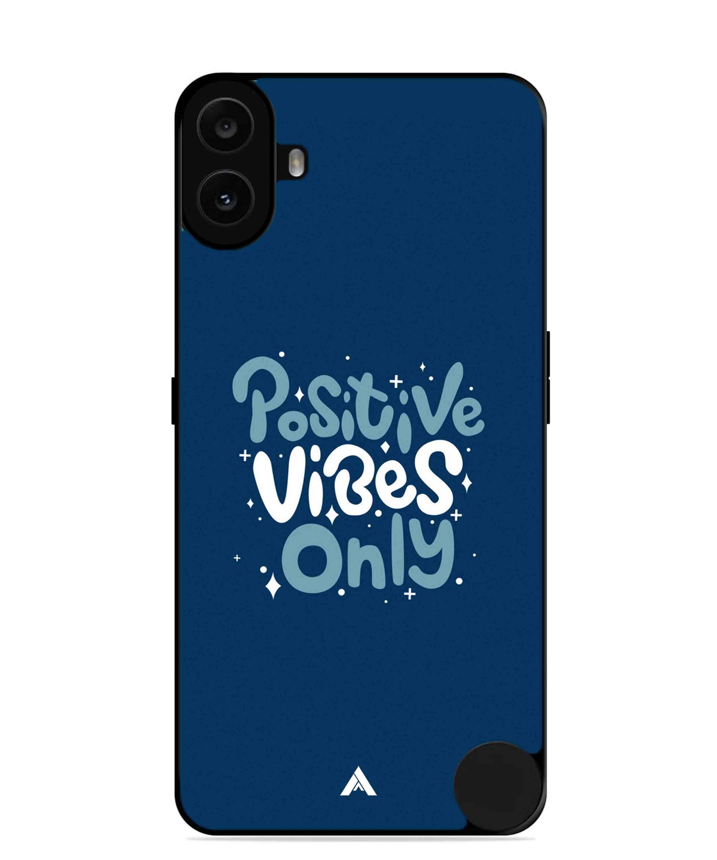 Positive Vibes Only Metal Back Cover Phone Case for Nothing CMF Phone 1
