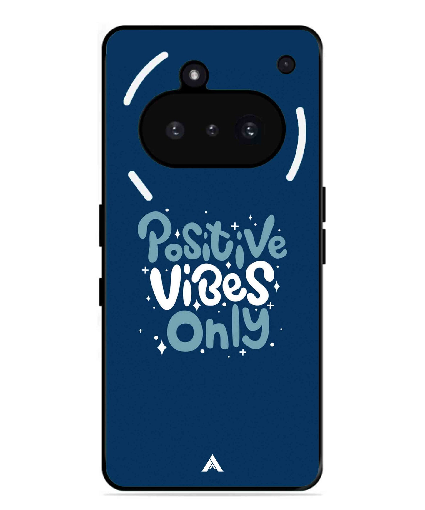 Positive Vibes Only Metal Back Cover Phone Case for Nothing Phone 3a