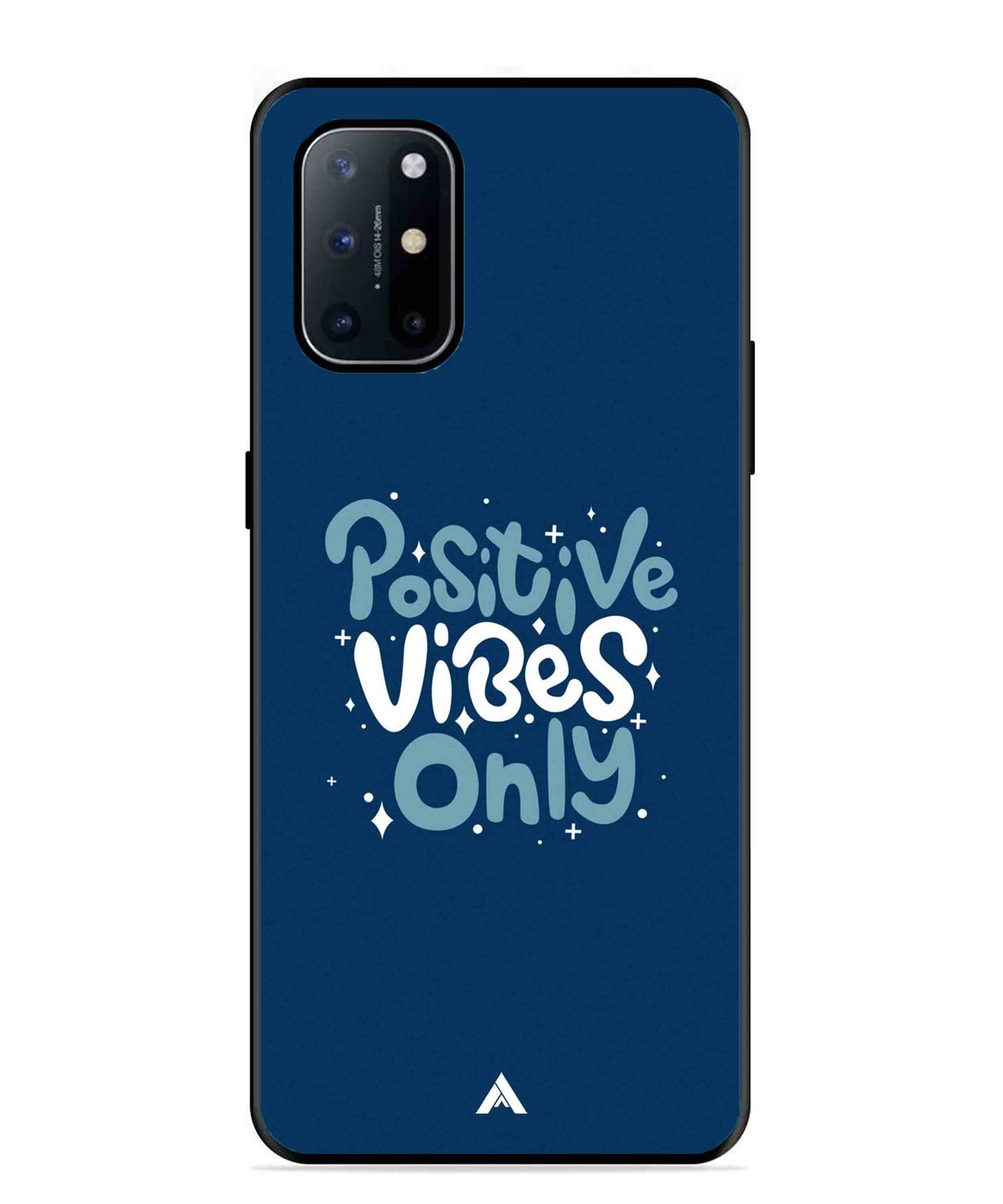 Positive Vibes Only Metal Back Cover Phone Case for Oneplus 8T