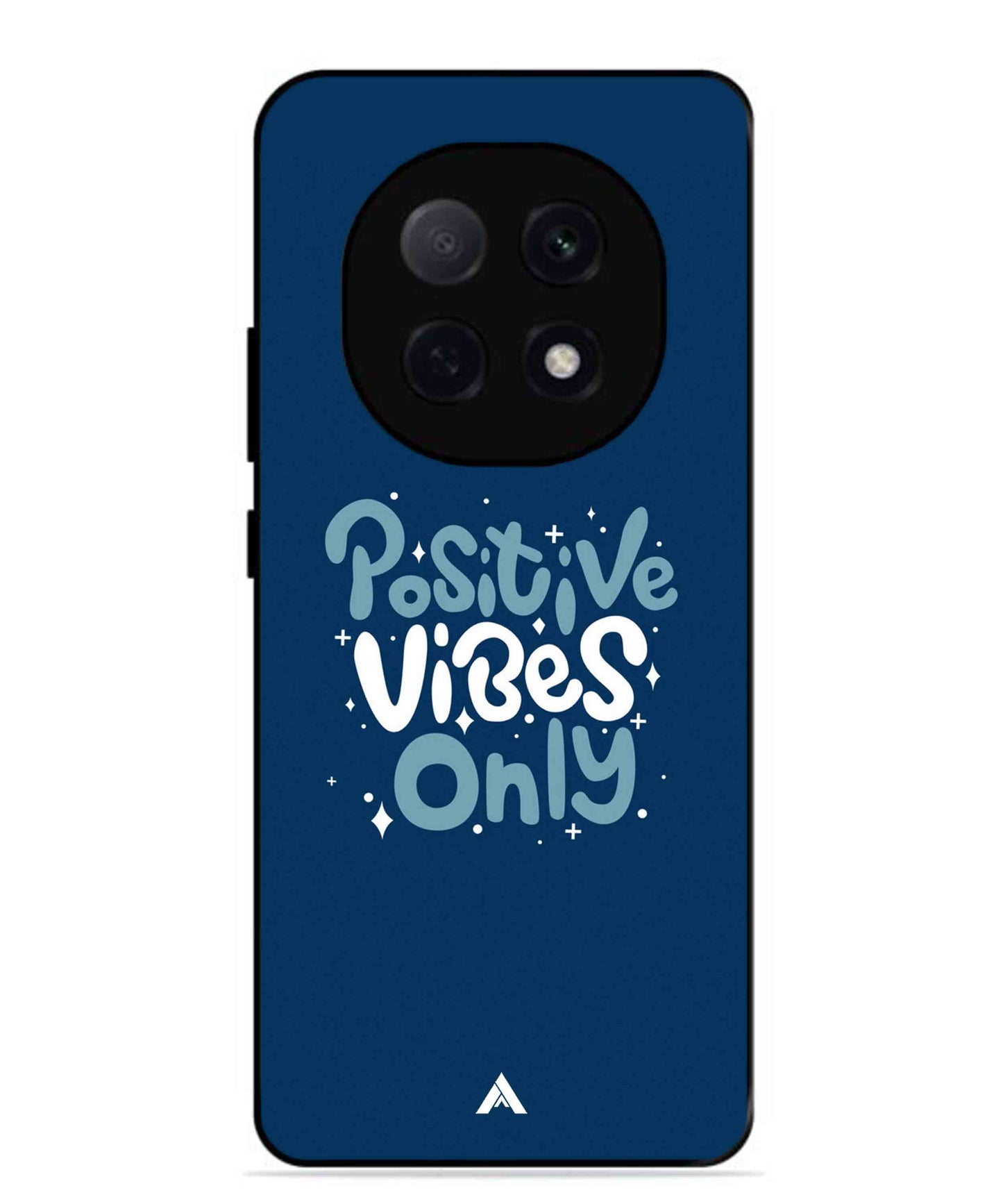 Positive Vibes Only Metal Back Cover Phone Case for Oppo F29 Pro