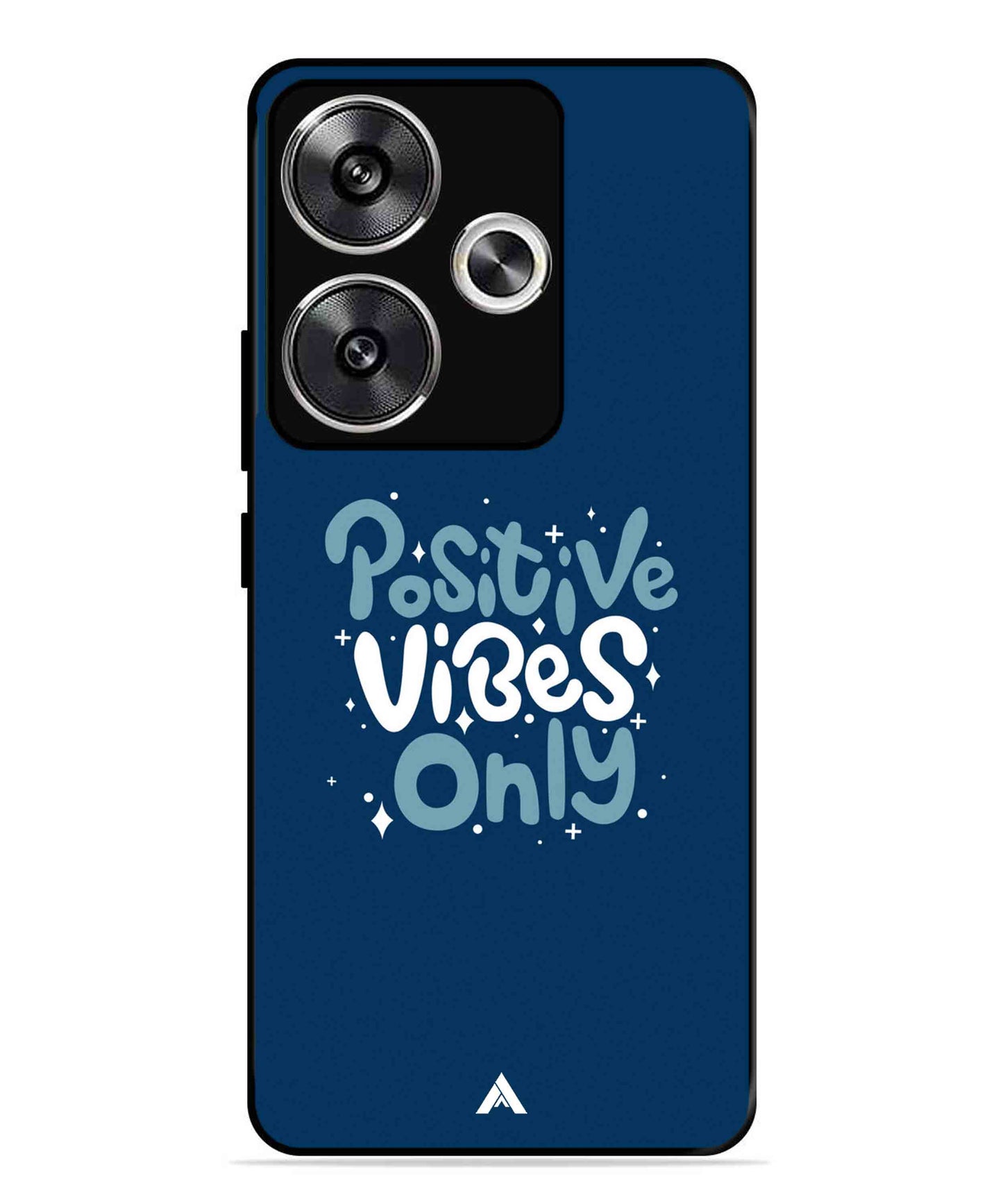 Positive Vibes Only Metal Back Cover Phone Case for Poco F6
