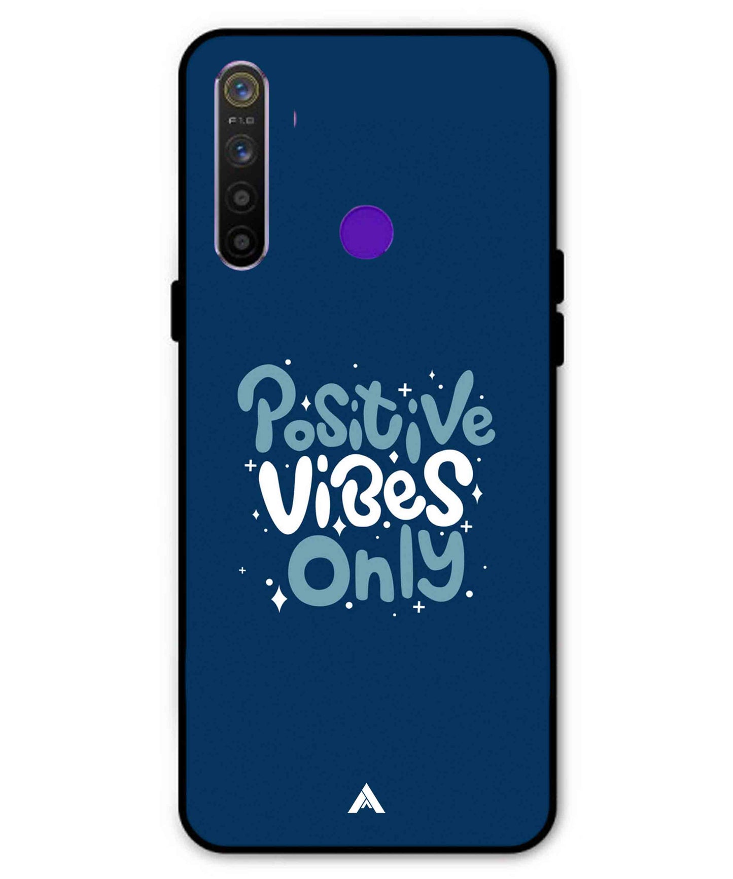 Positive Vibes Only Metal Back Cover Phone Case for Realme 5