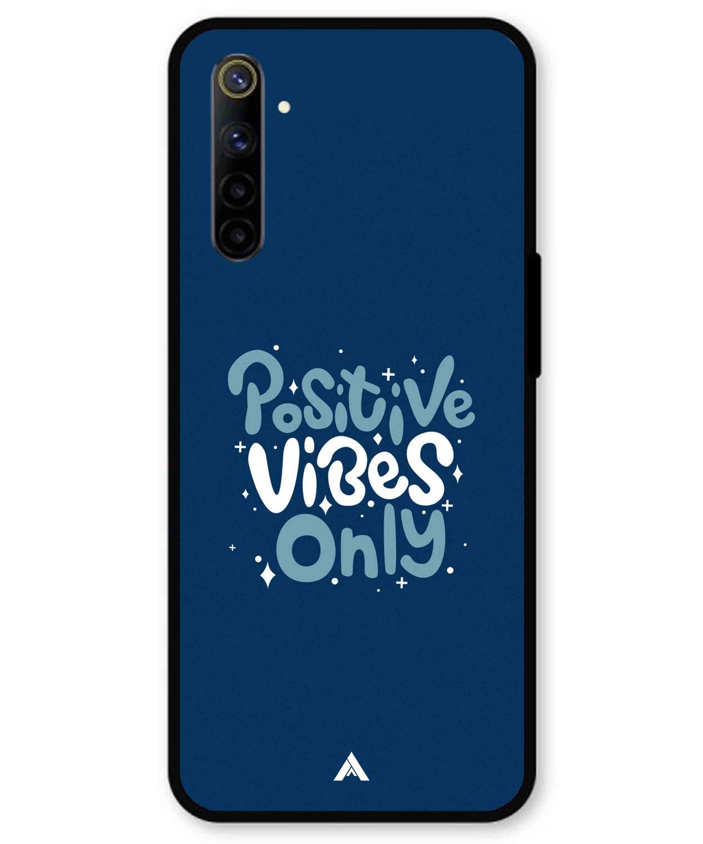 Positive Vibes Only Metal Back Cover Phone Case for Realme 6