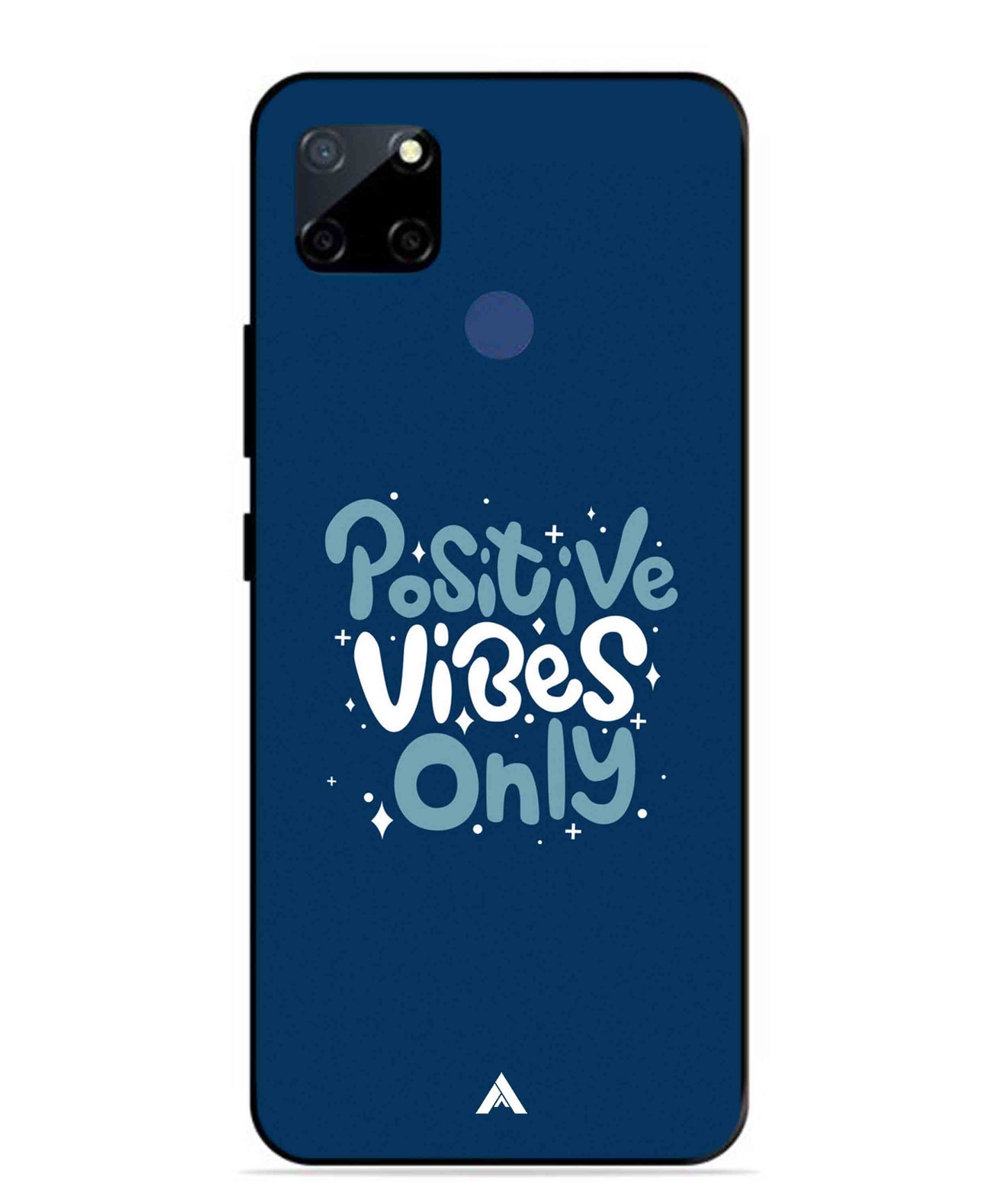 Positive Vibes Only Metal Back Cover Phone Case for Realme Narzo 30A
