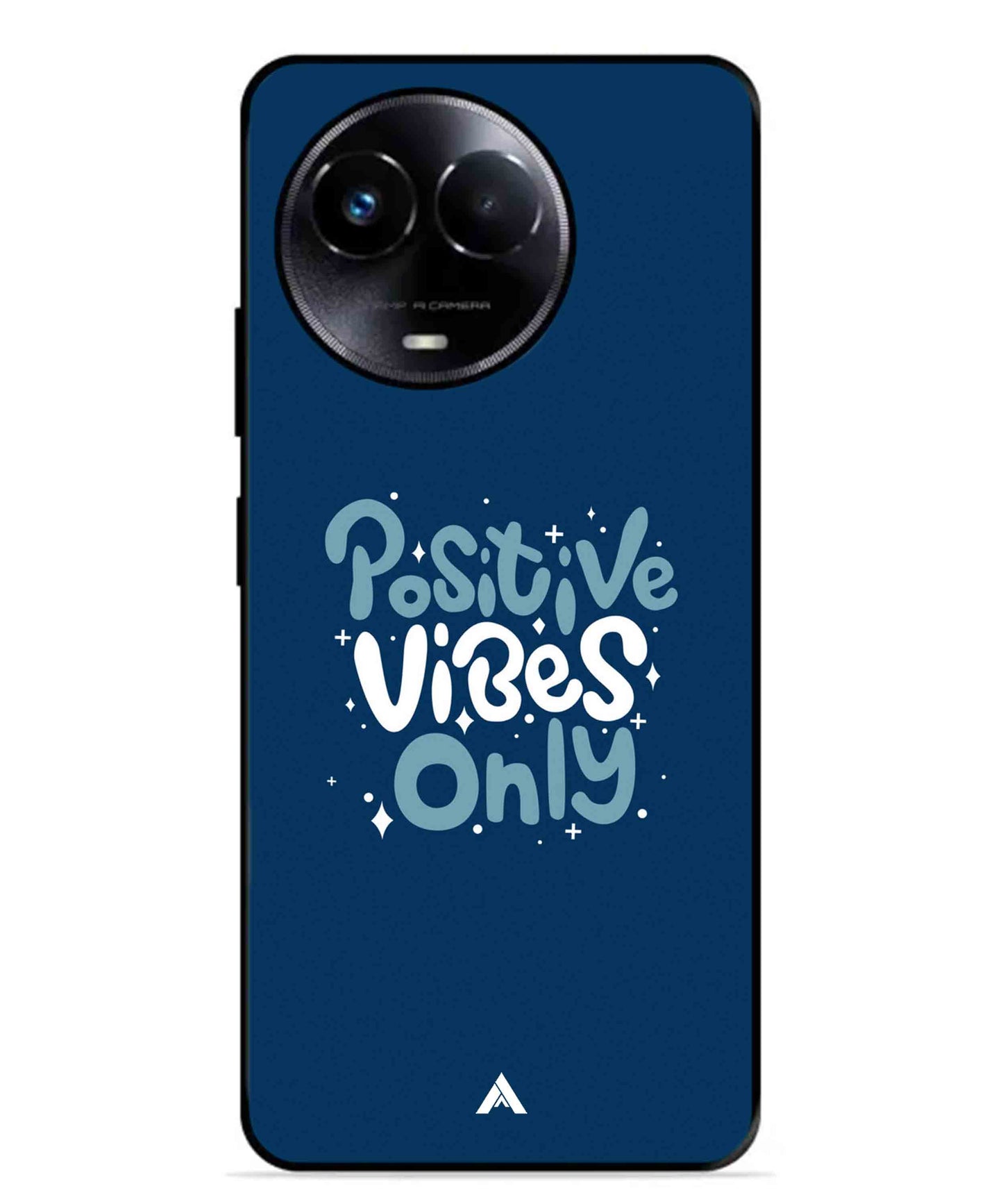 Positive Vibes Only Metal Back Cover Phone Case for Realme Narzo 60X