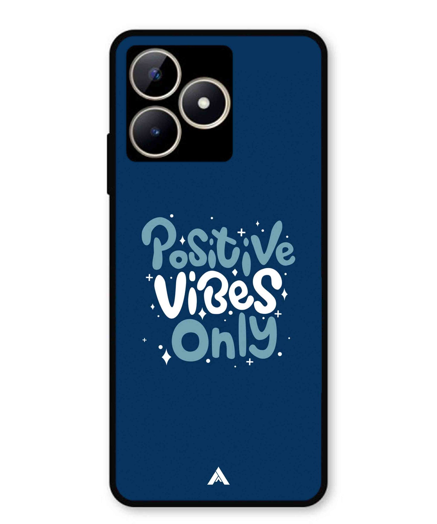 Positive Vibes Only Metal Back Cover Phone Case for Realme Narzo N53