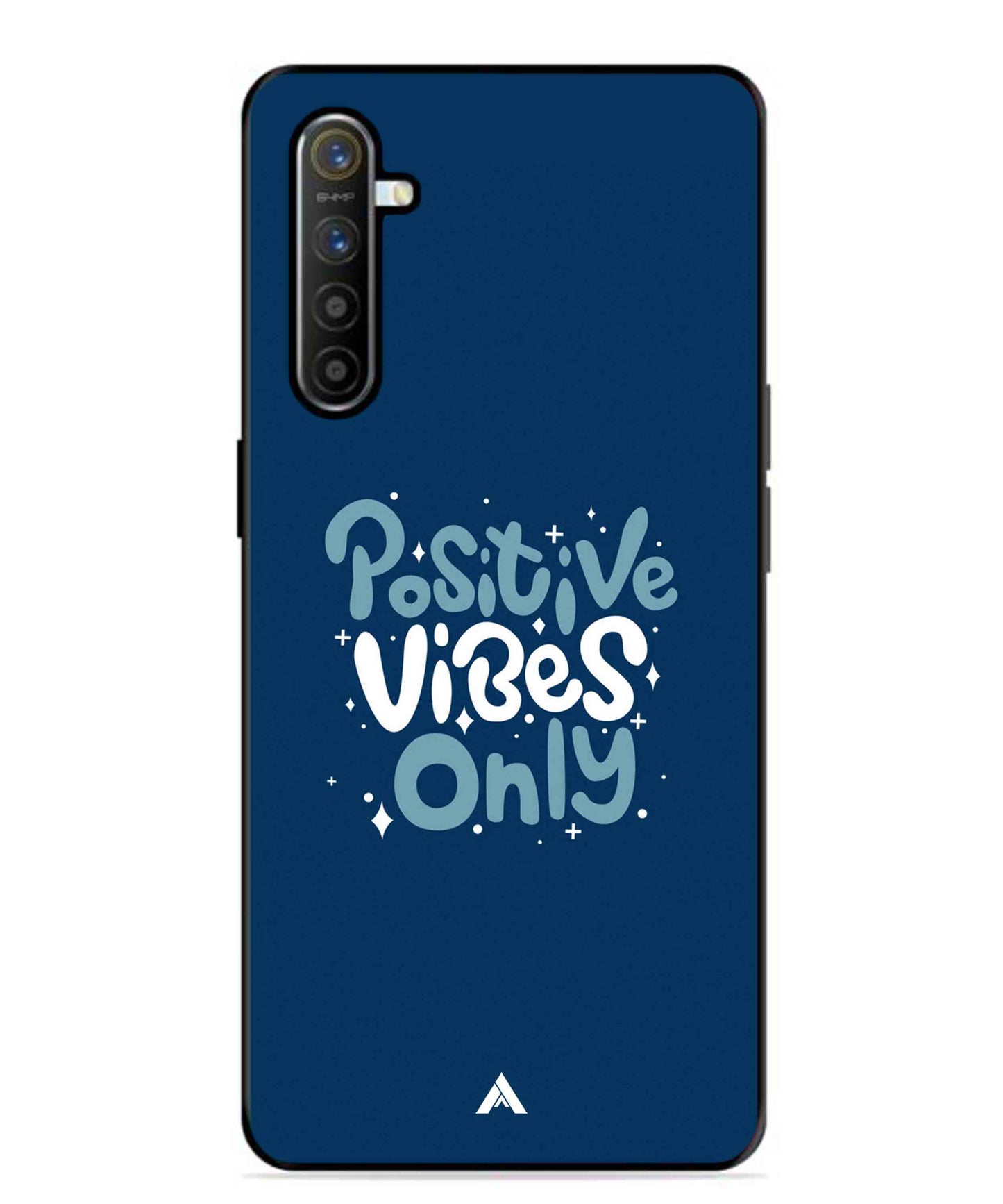 Positive Vibes Only Metal Back Cover Phone Case for Realme XT