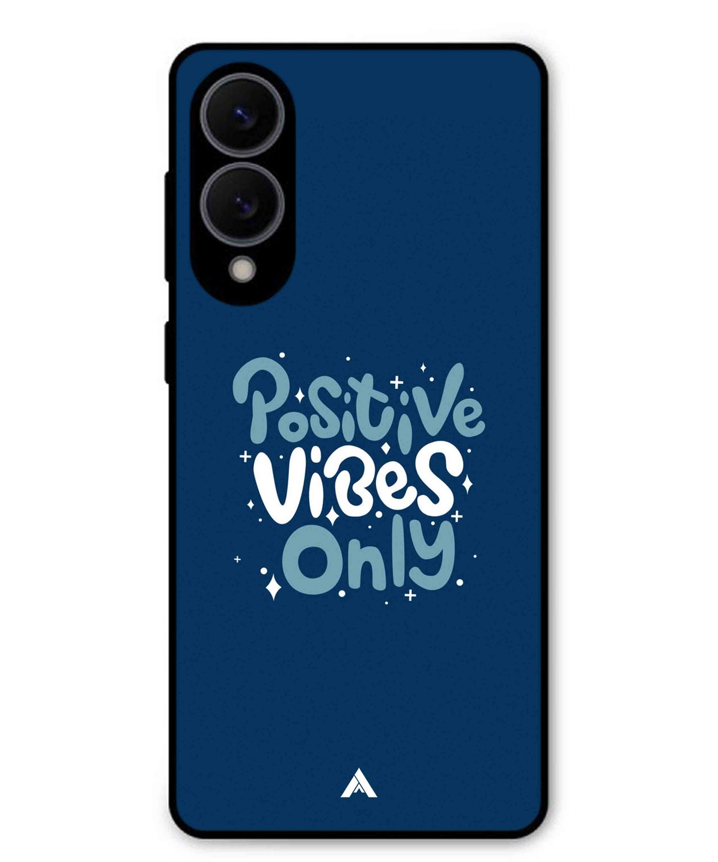 Positive Vibes Only Metal Back Cover Phone Case for Samsung Galaxy S25 Edge