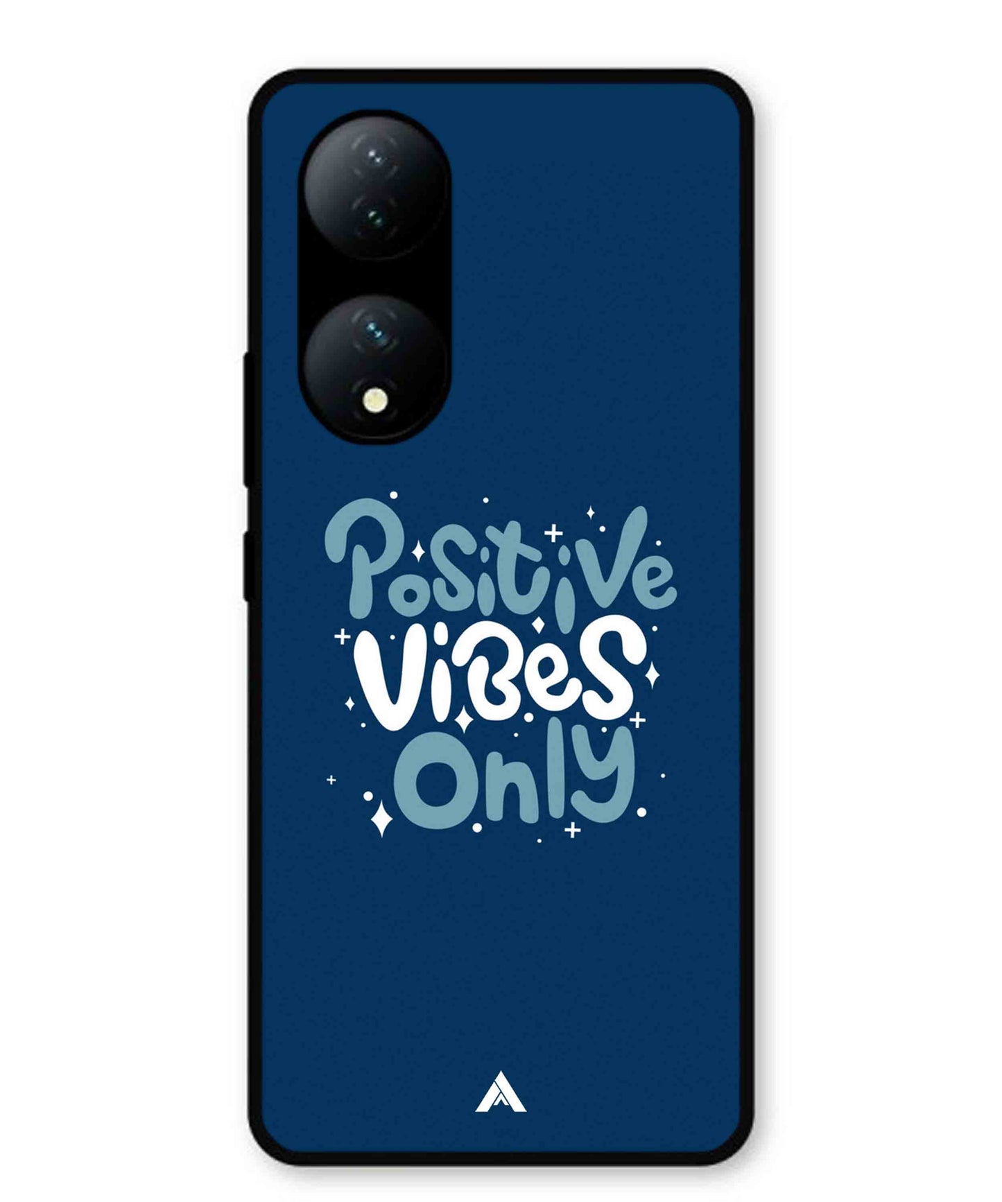 Positive Vibes Only Metal Back Cover Phone Case for Vivo Y100