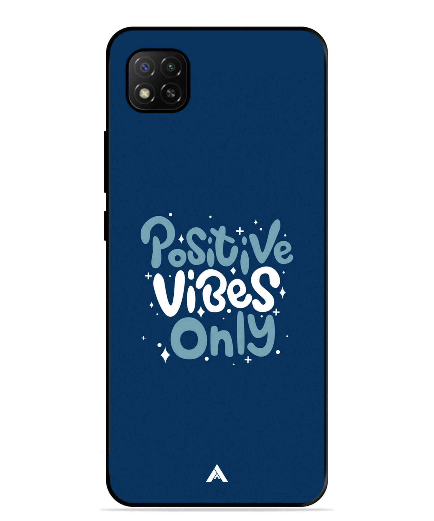 Positive Vibes Only Metal Back Cover Phone Case for Xiaomi Redmi Activ 9
