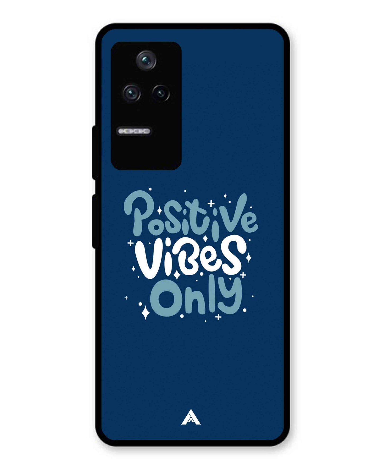Positive Vibes Only Metal Back Cover Phone Case for Xiaomi Redmi K40s