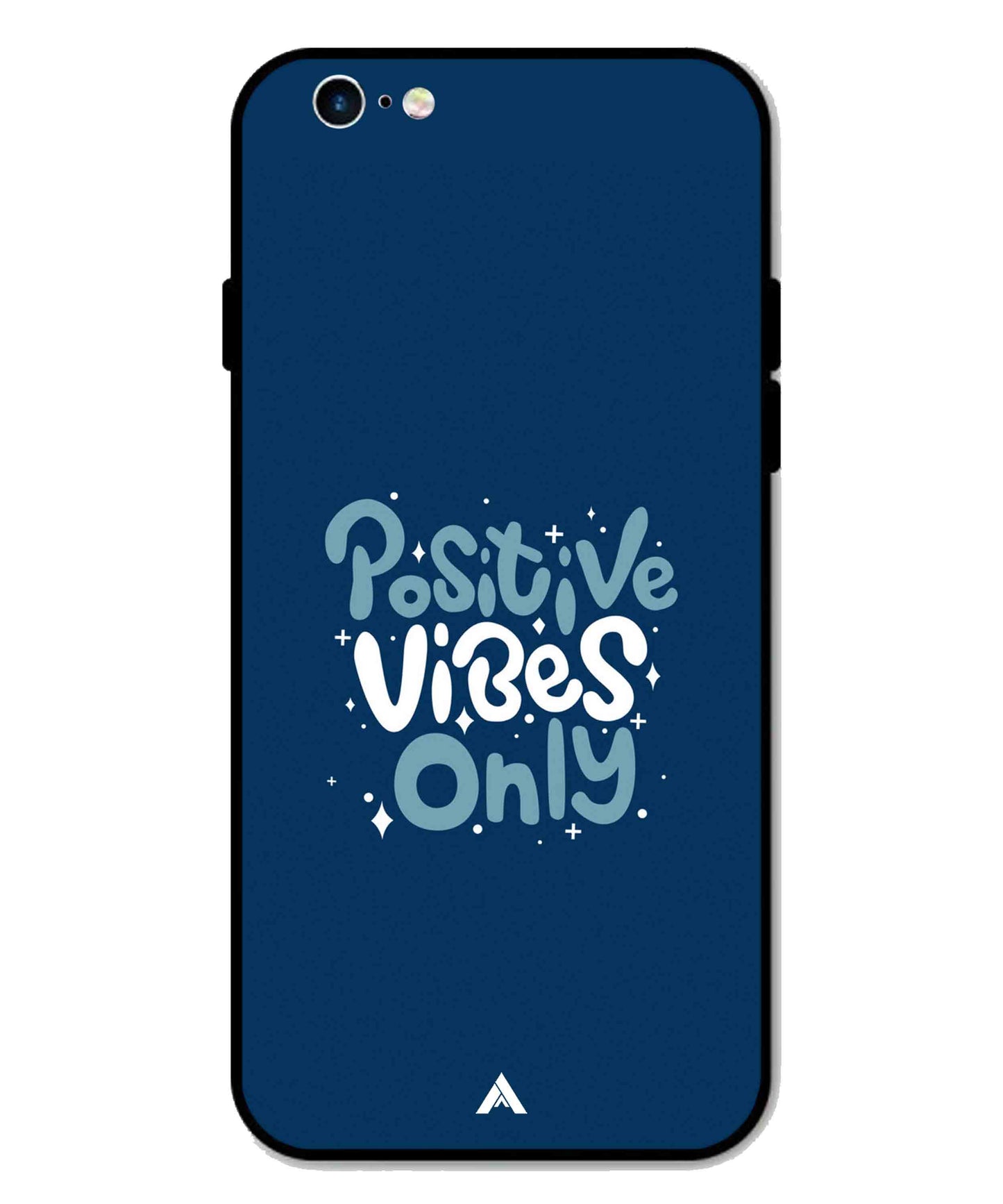 Positive Vibes Only Metal Back Cover Phone Case for iPhone 6 Plus